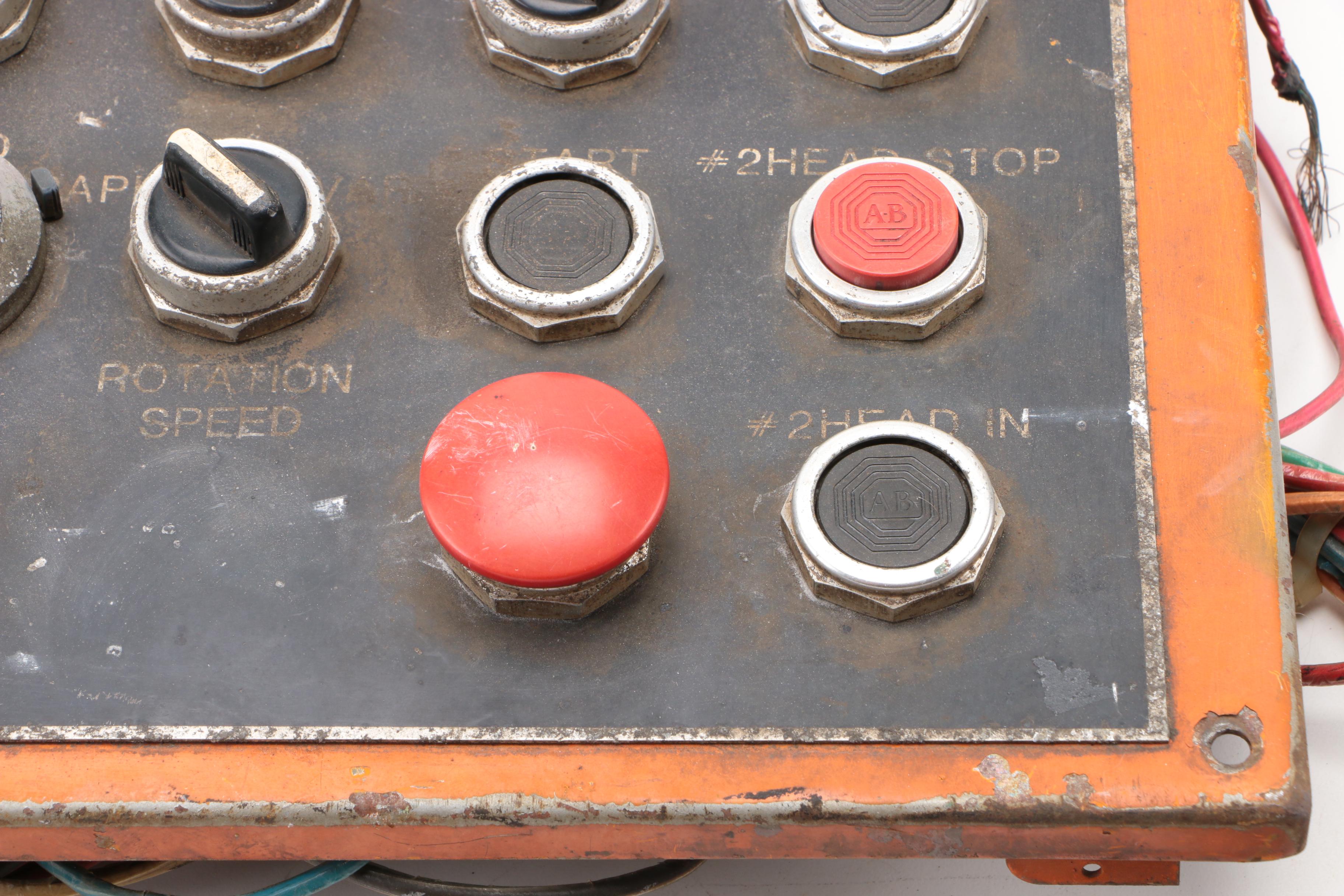 Vintage United States Steel Mill Control Panel by Joseph Hensel