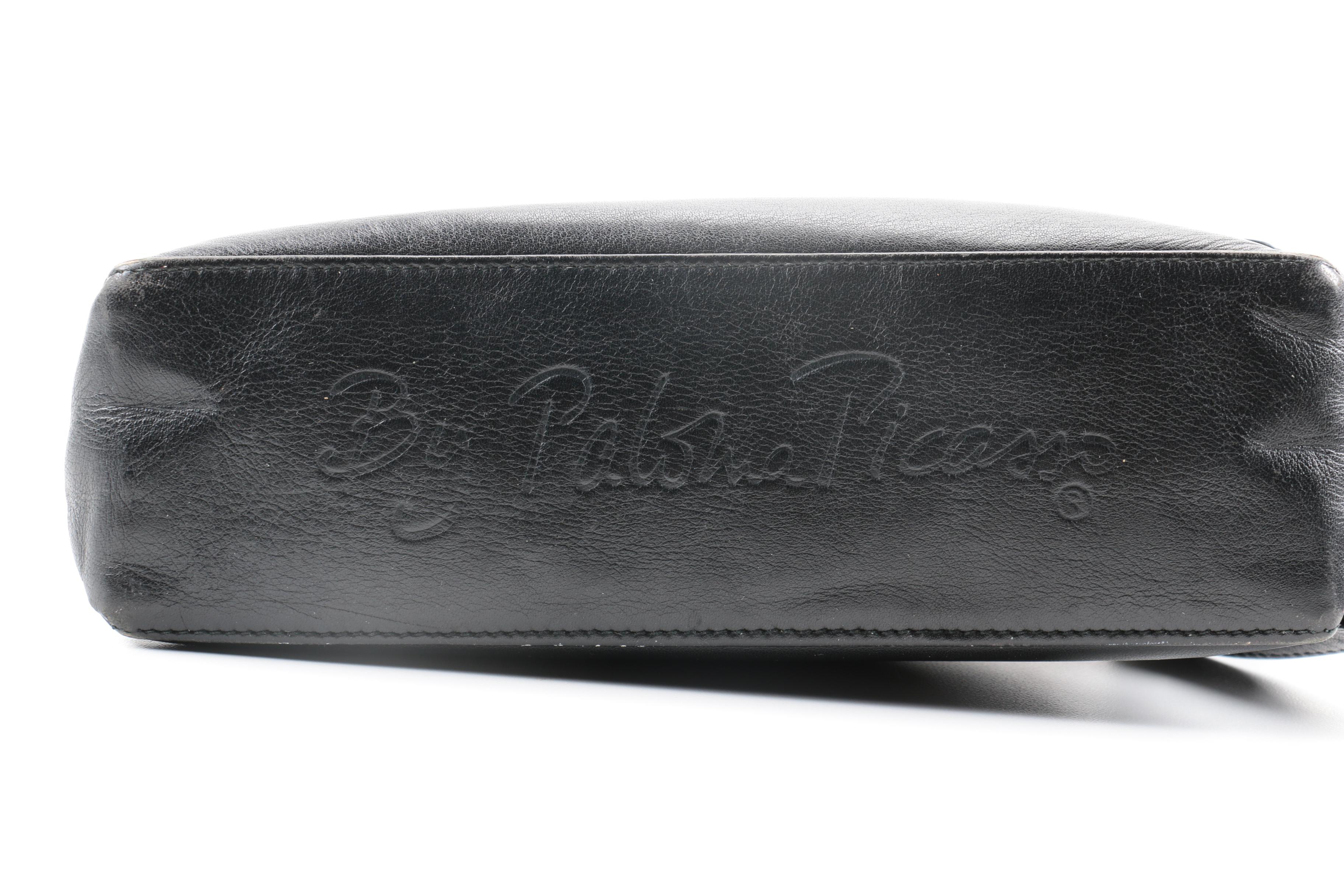Paloma Picasso Black Leather Handbag