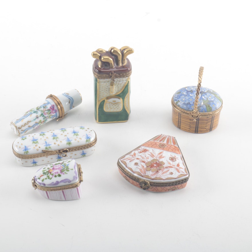 Limoges Porcelain Trinket Boxes