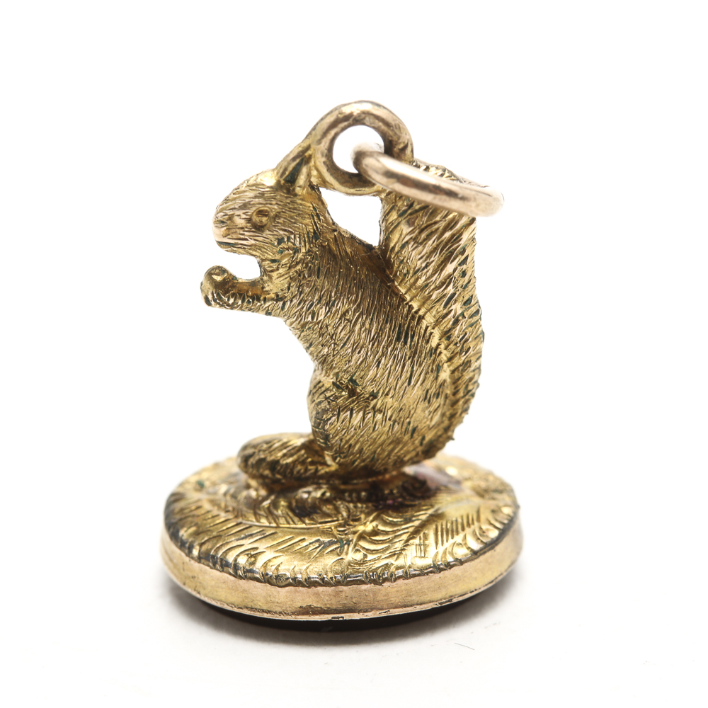 Victorian Gold Filled Braided Hair Memorial Watch and Seal