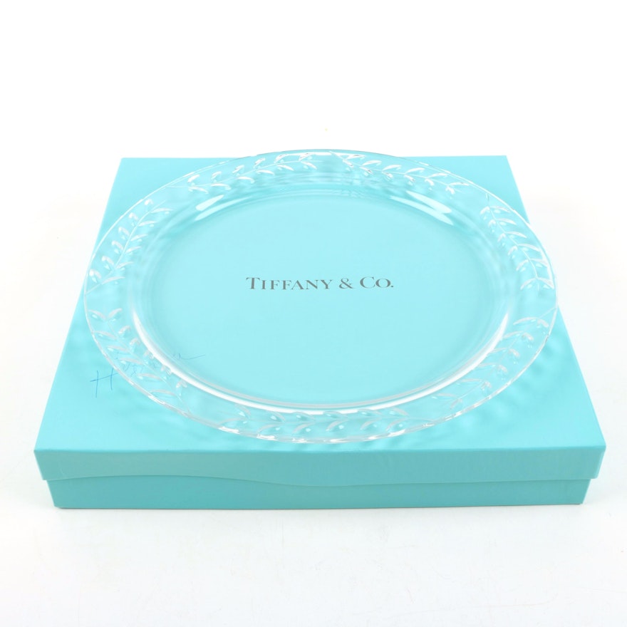 Tiffany & Co. Crystal Platter