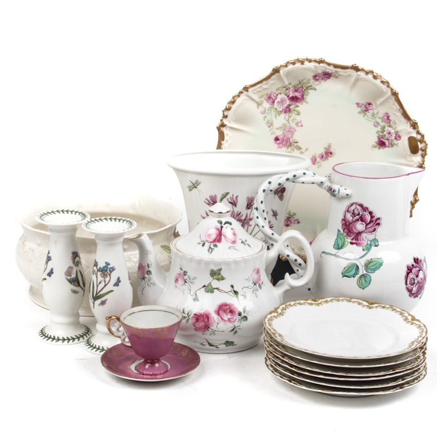 Tiffany & Co., Portmeiron and Belleek Floral China