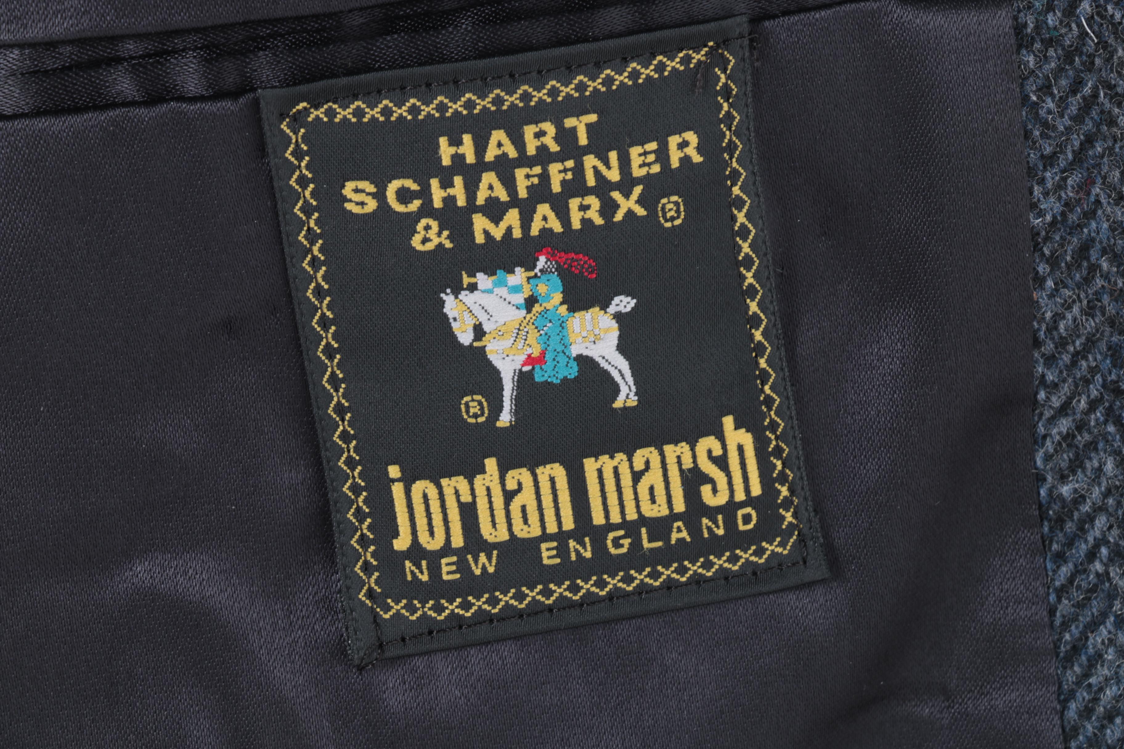 Men's Hart Schaffner & Marx Herringbone Wool Coat