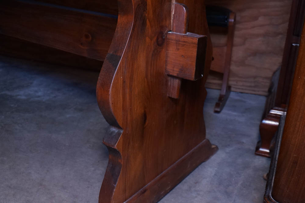 Vintage Lacquered Pine Desk
