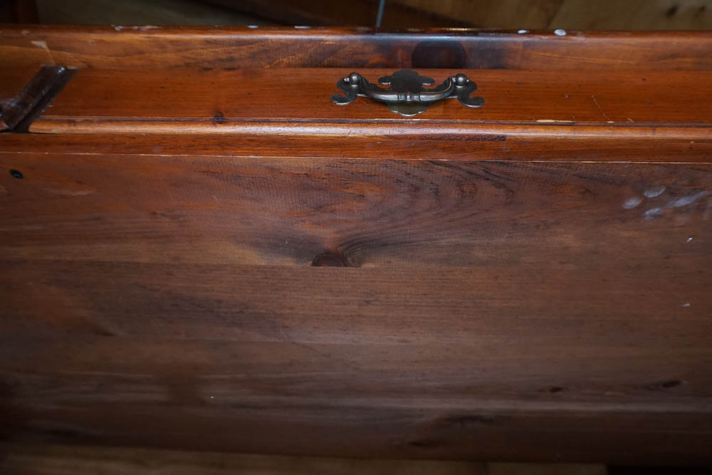 Vintage Lacquered Pine Desk