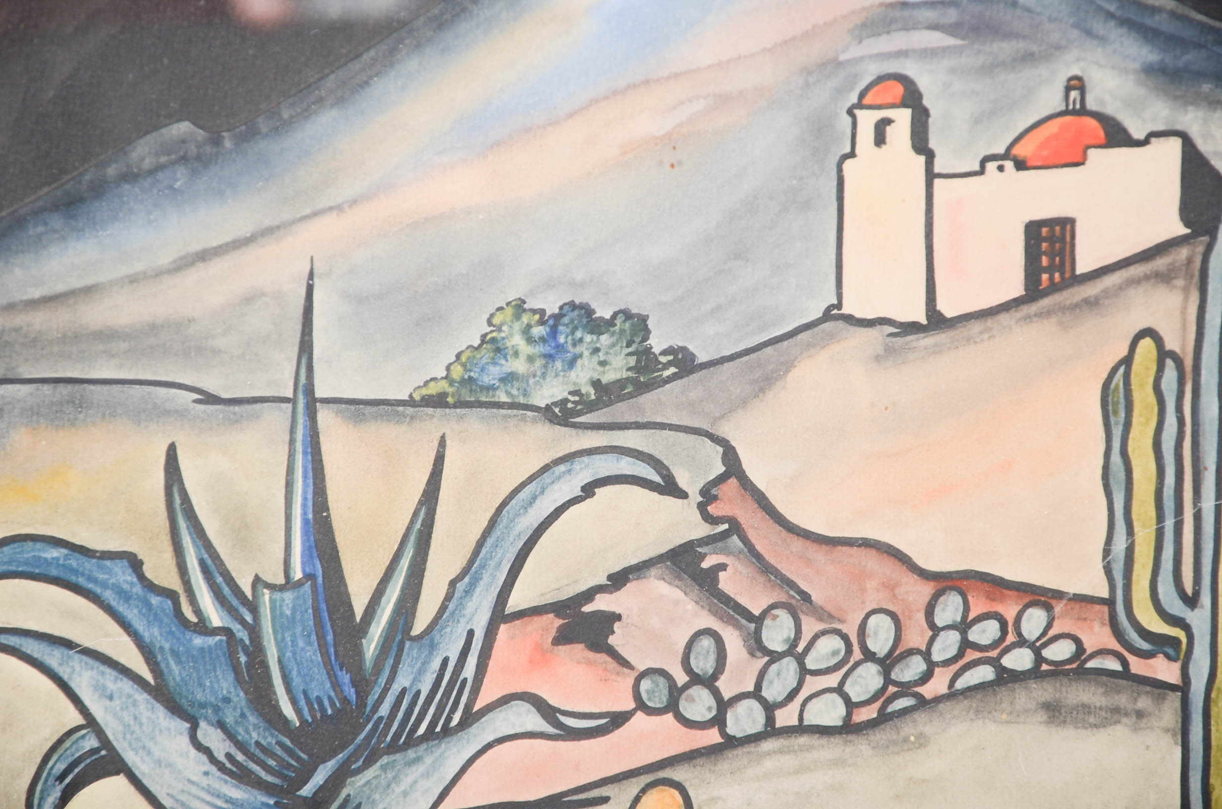 Jorge A. Murillo Original Watercolor Mexican Folk Art Painting