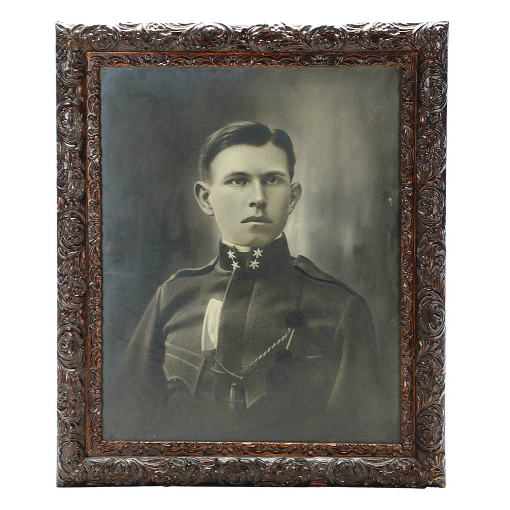 Antique Crayon Portrait of Christopher Jung