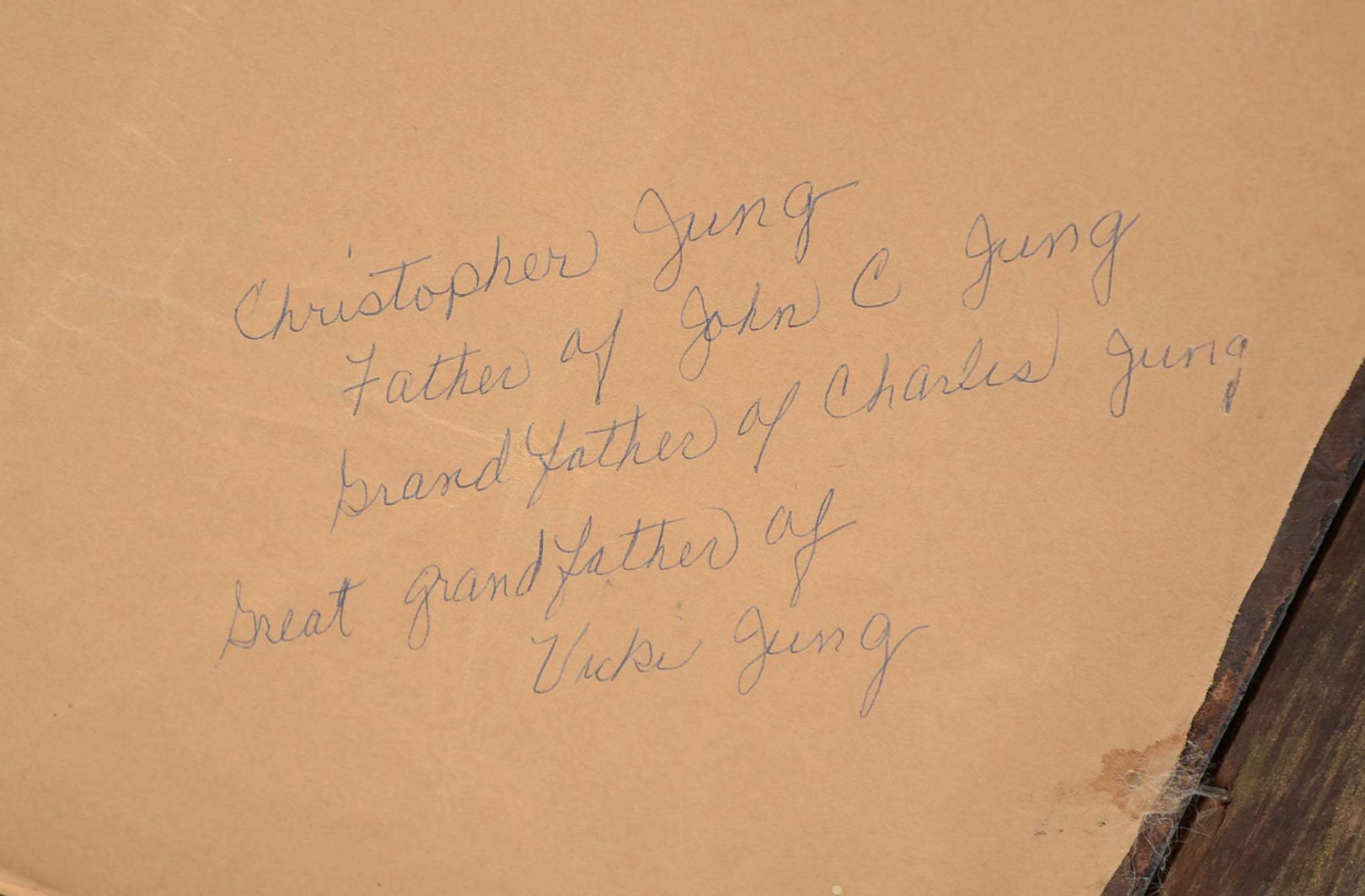 Antique Crayon Portrait of Christopher Jung