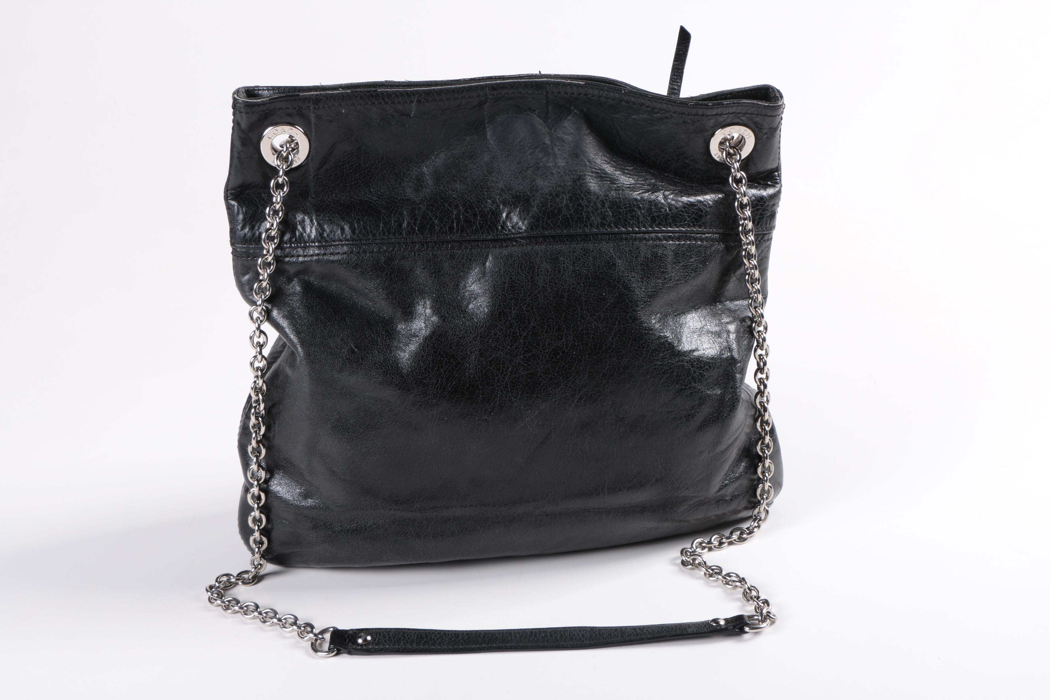 2012 Coach Poppy Leather Slim Tote