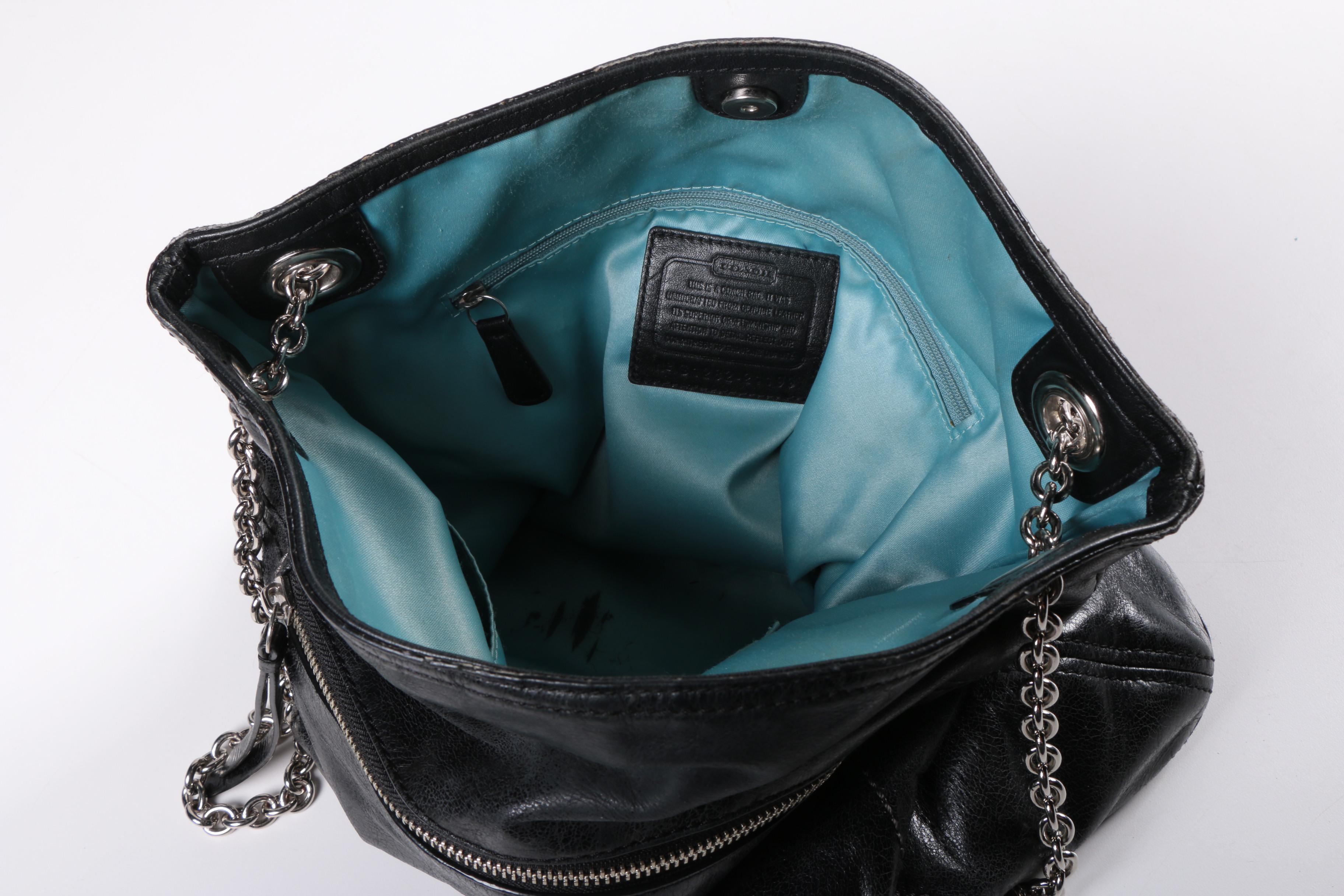 2012 Coach Poppy Leather Slim Tote