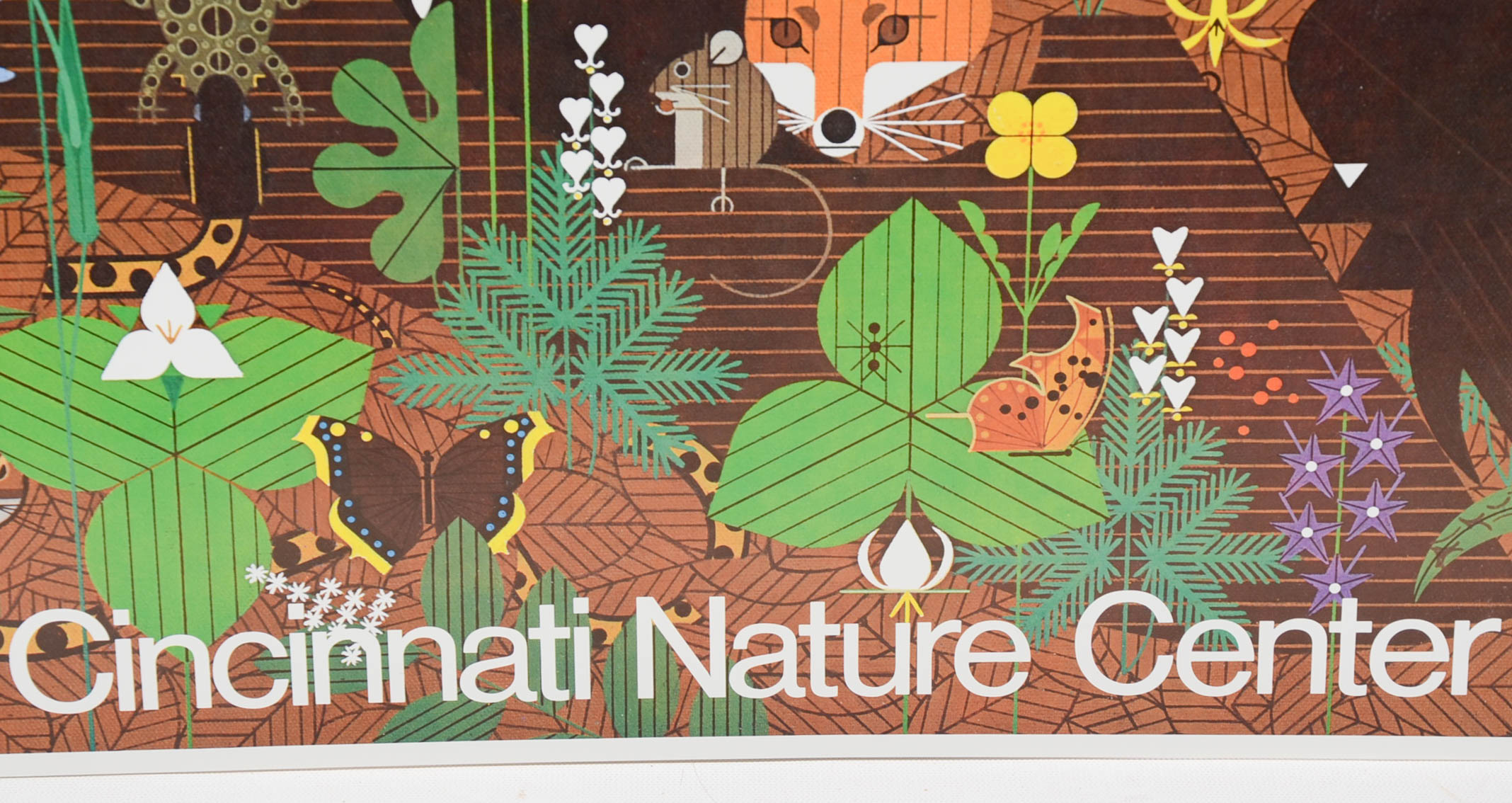 Charley Harper Hand-Signed Poster for Cincinnati Nature Center