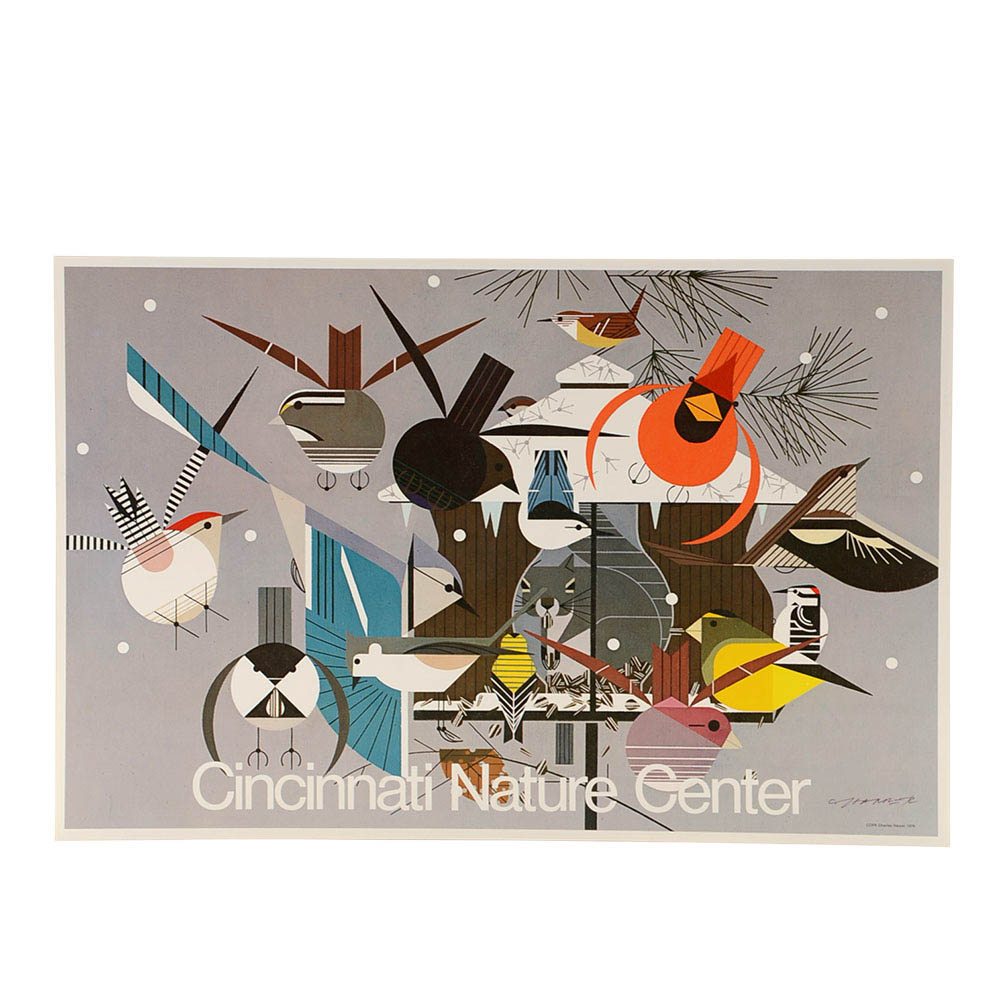 Charley Harper Hand-Signed Poster for Cincinnati Nature Center