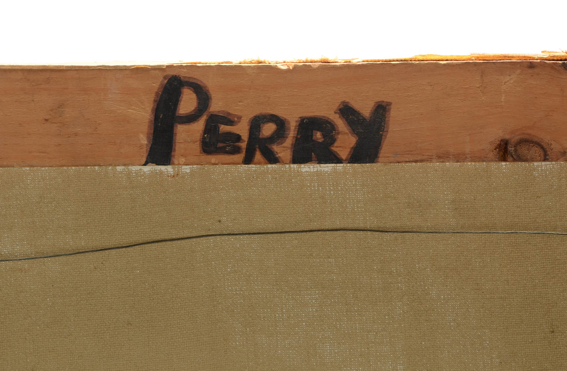 L. Perry Original 1972 Surreal Oil Painting on Canvas