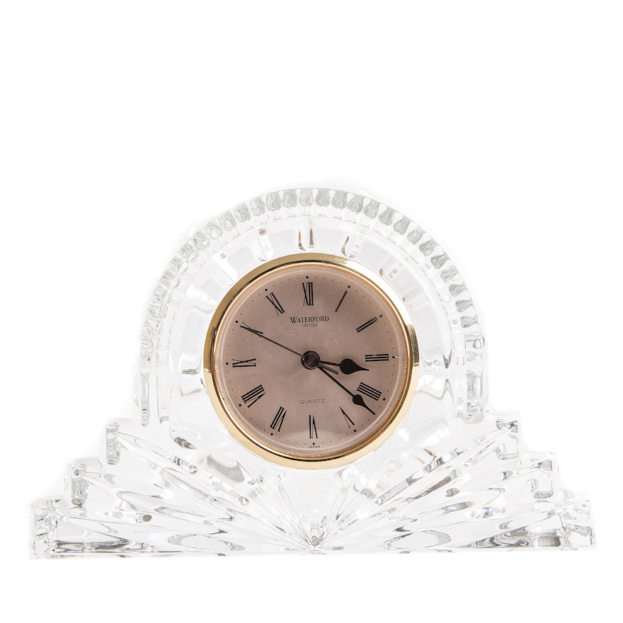 "Wharton" Crystal Desk Clock by Waterford