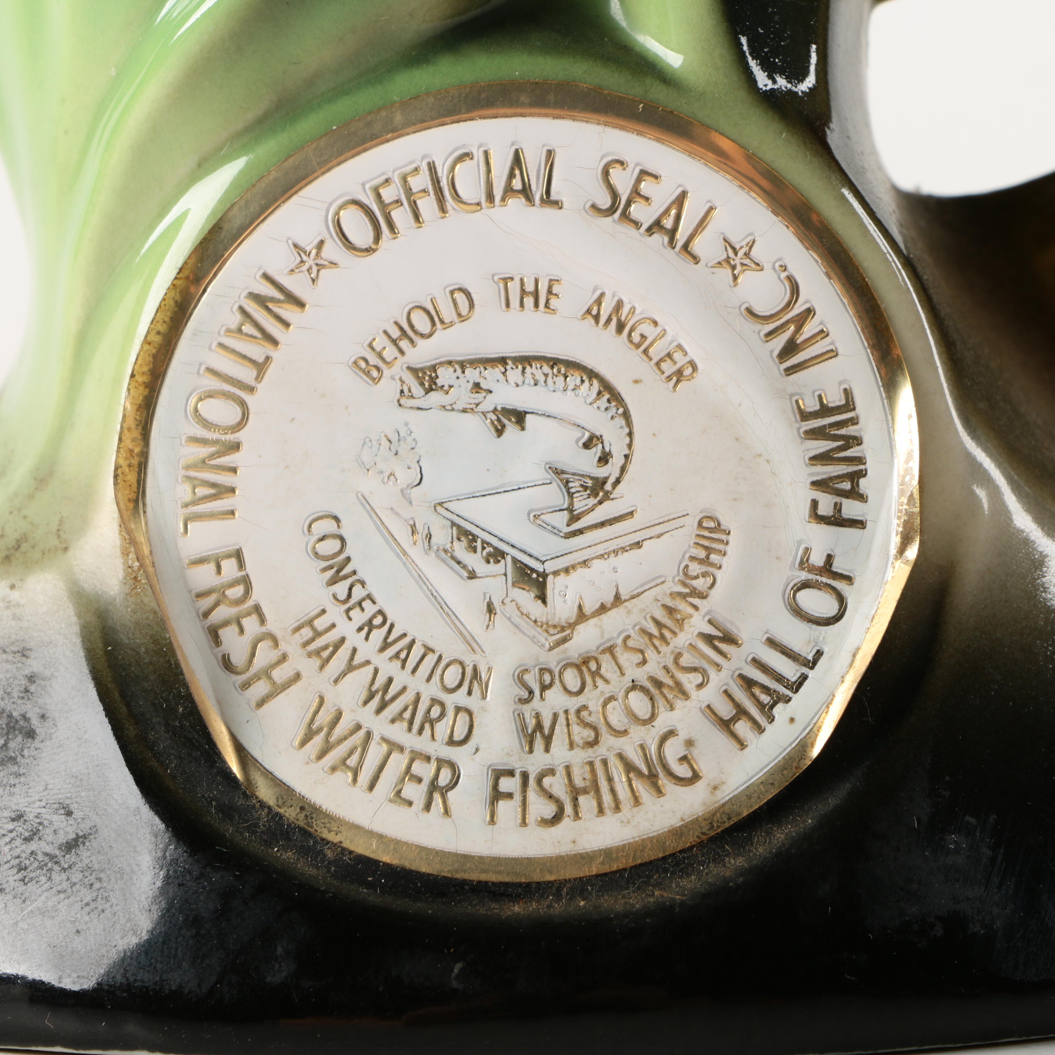 1980 James B. Beam Ceramic Fish Decanter