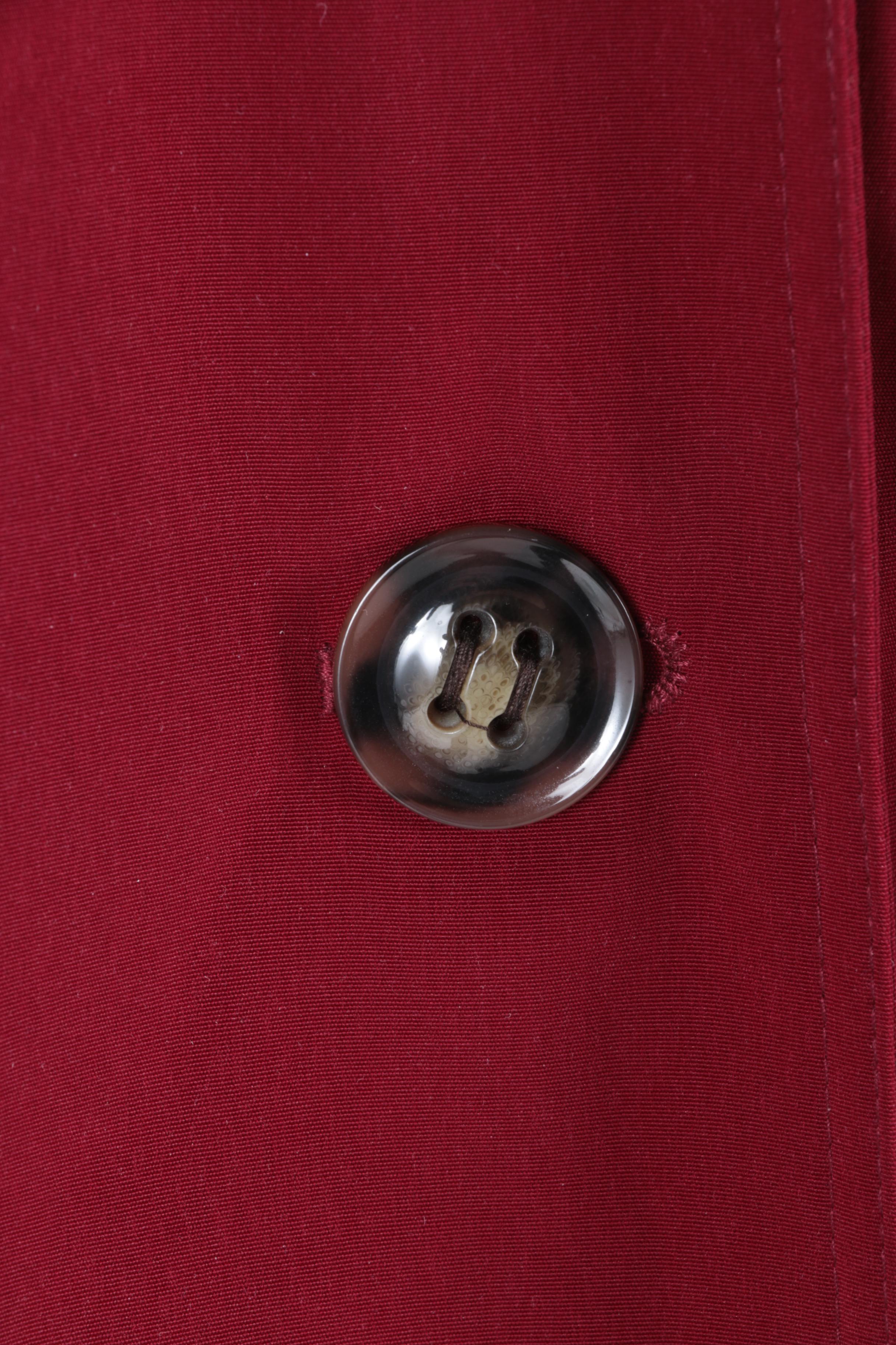 Gallery Petite Red Rain Coat