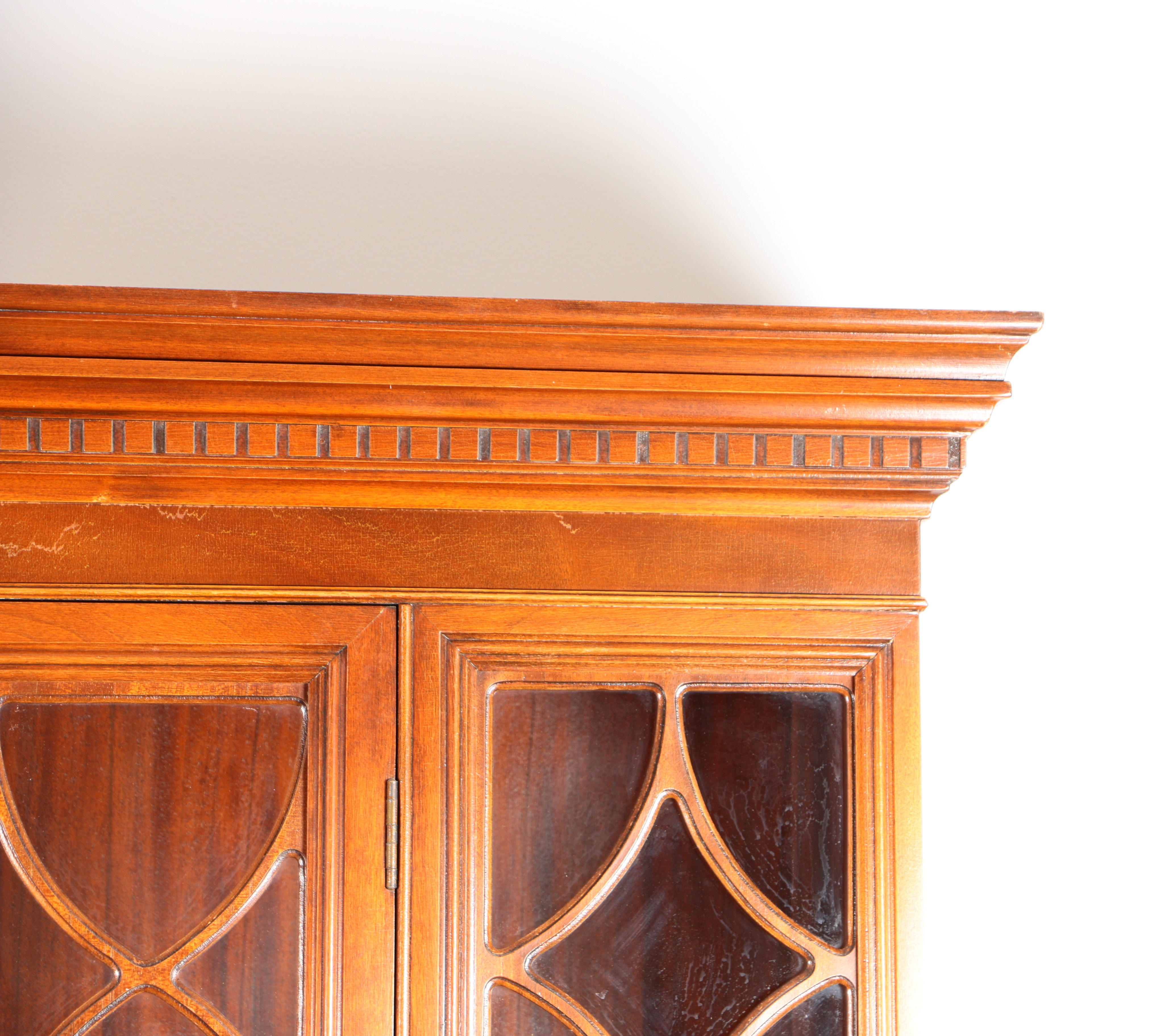 Federal Style Bowfront China Cabinet