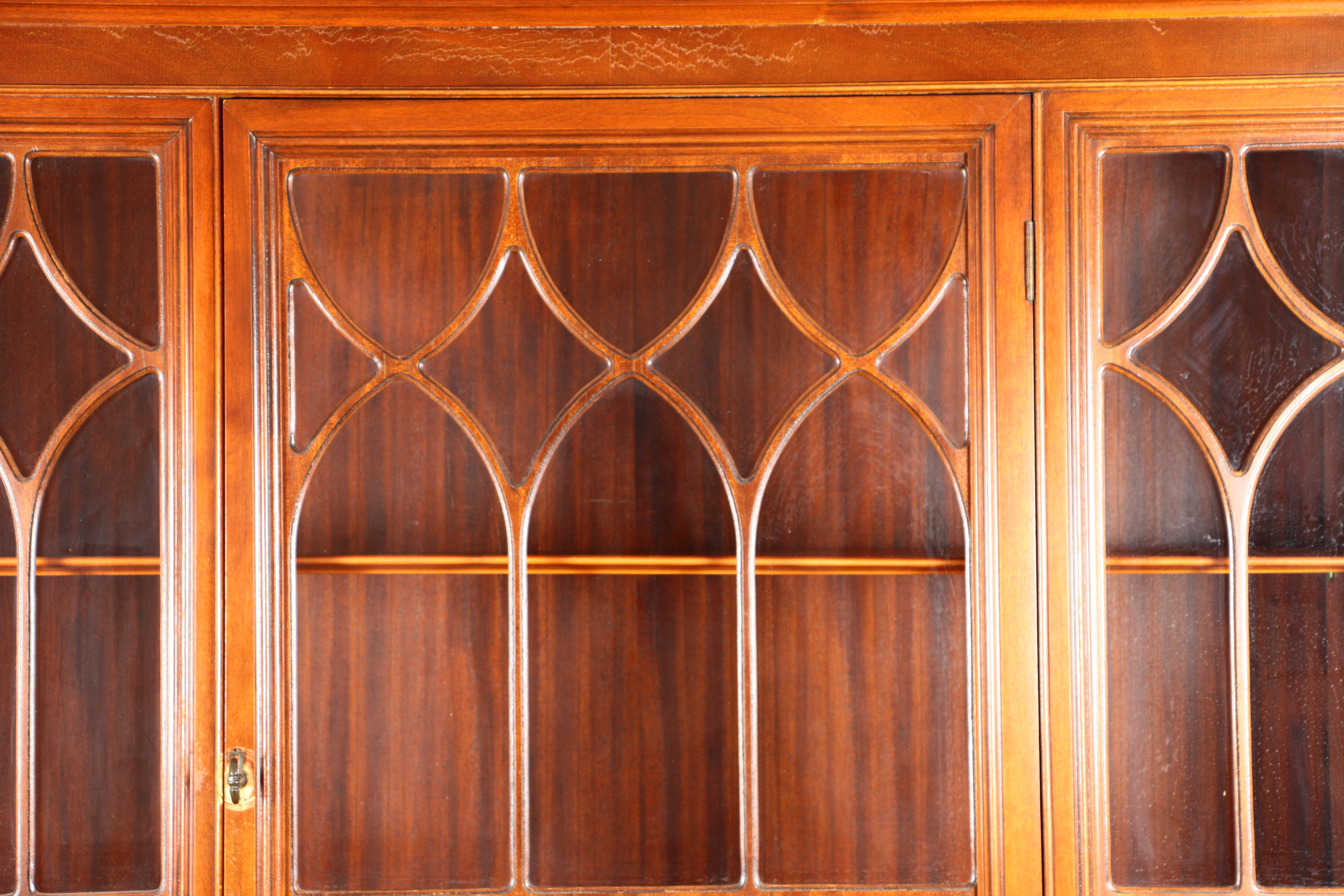 Federal Style Bowfront China Cabinet