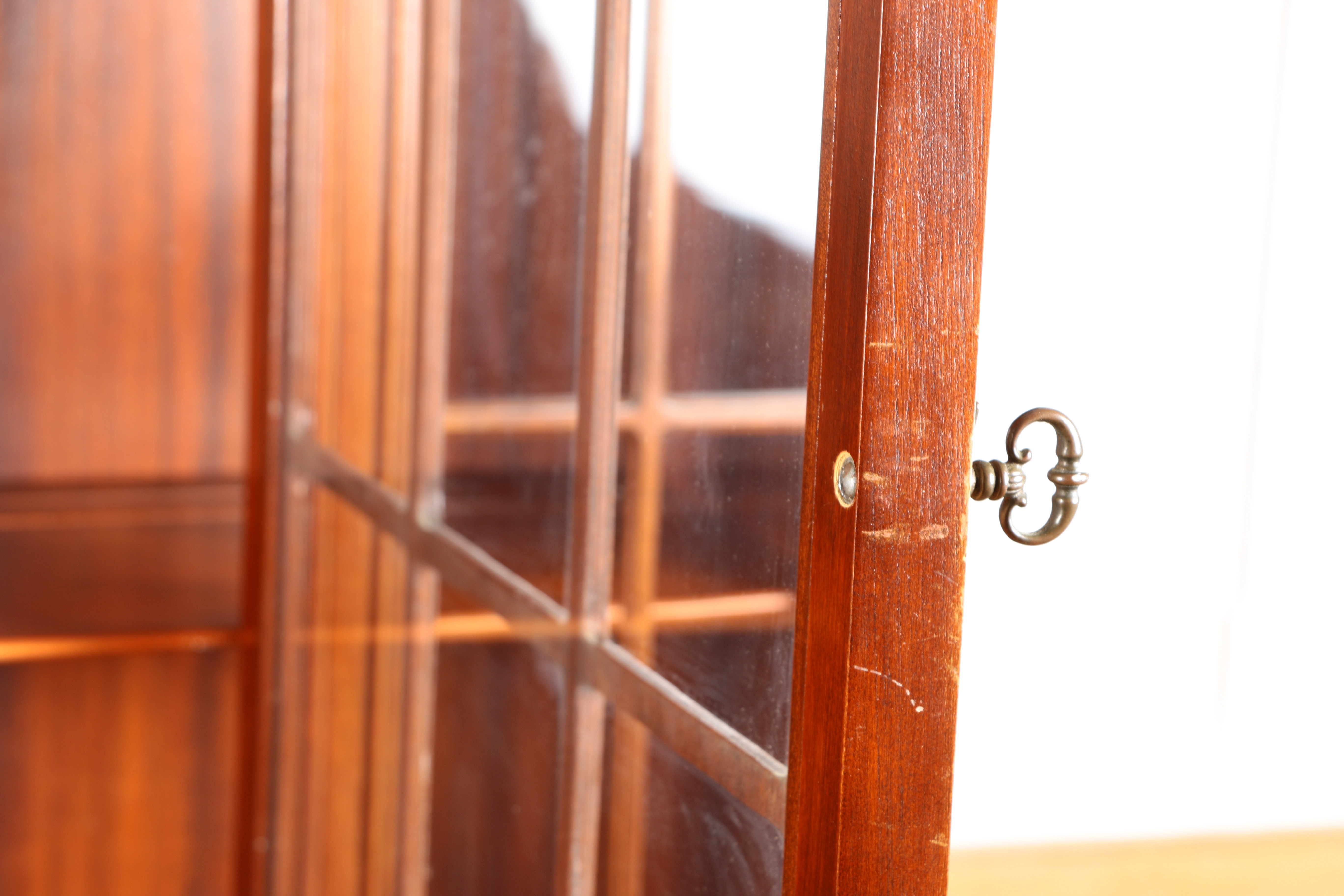 Federal Style Bowfront China Cabinet