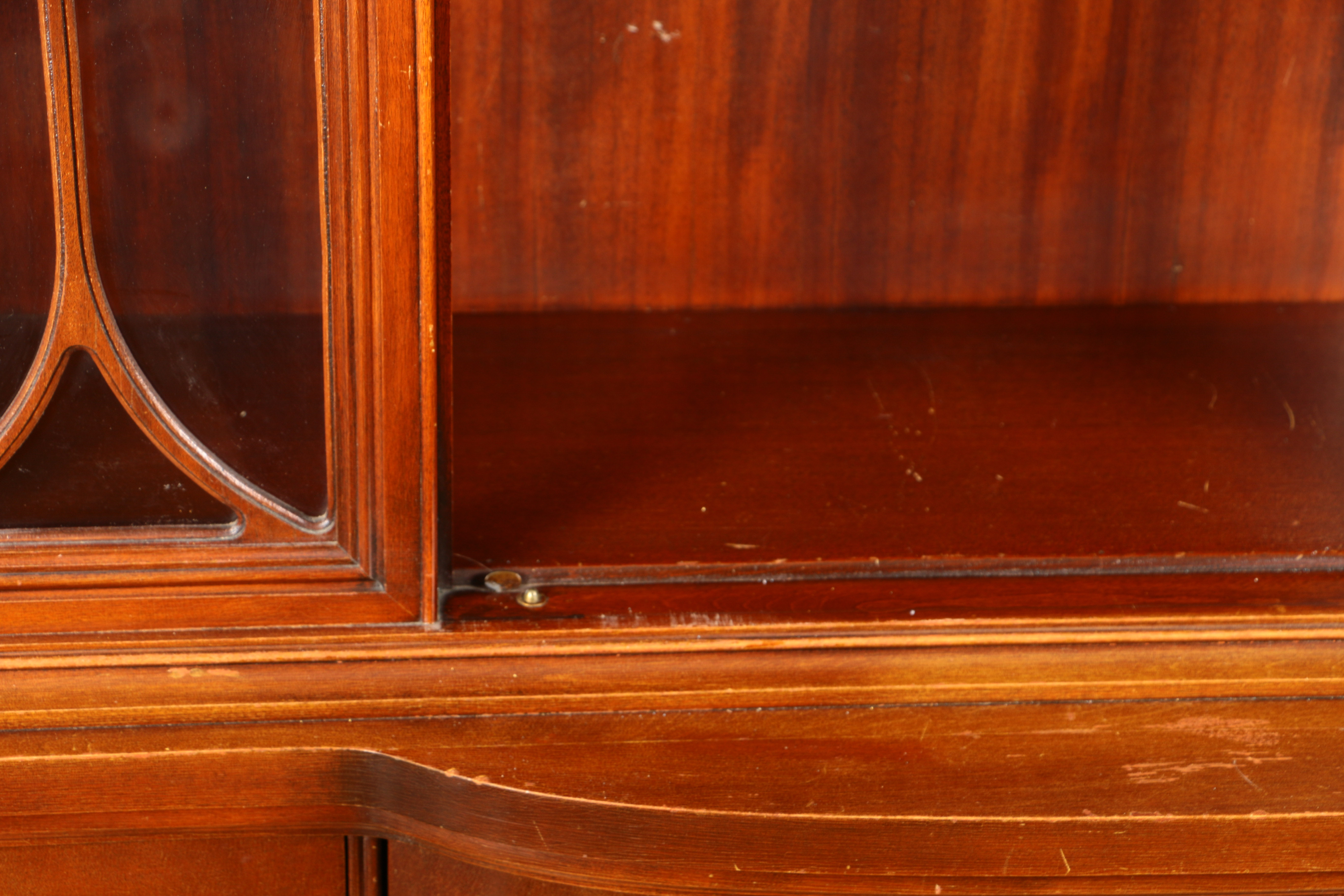 Federal Style Bowfront China Cabinet