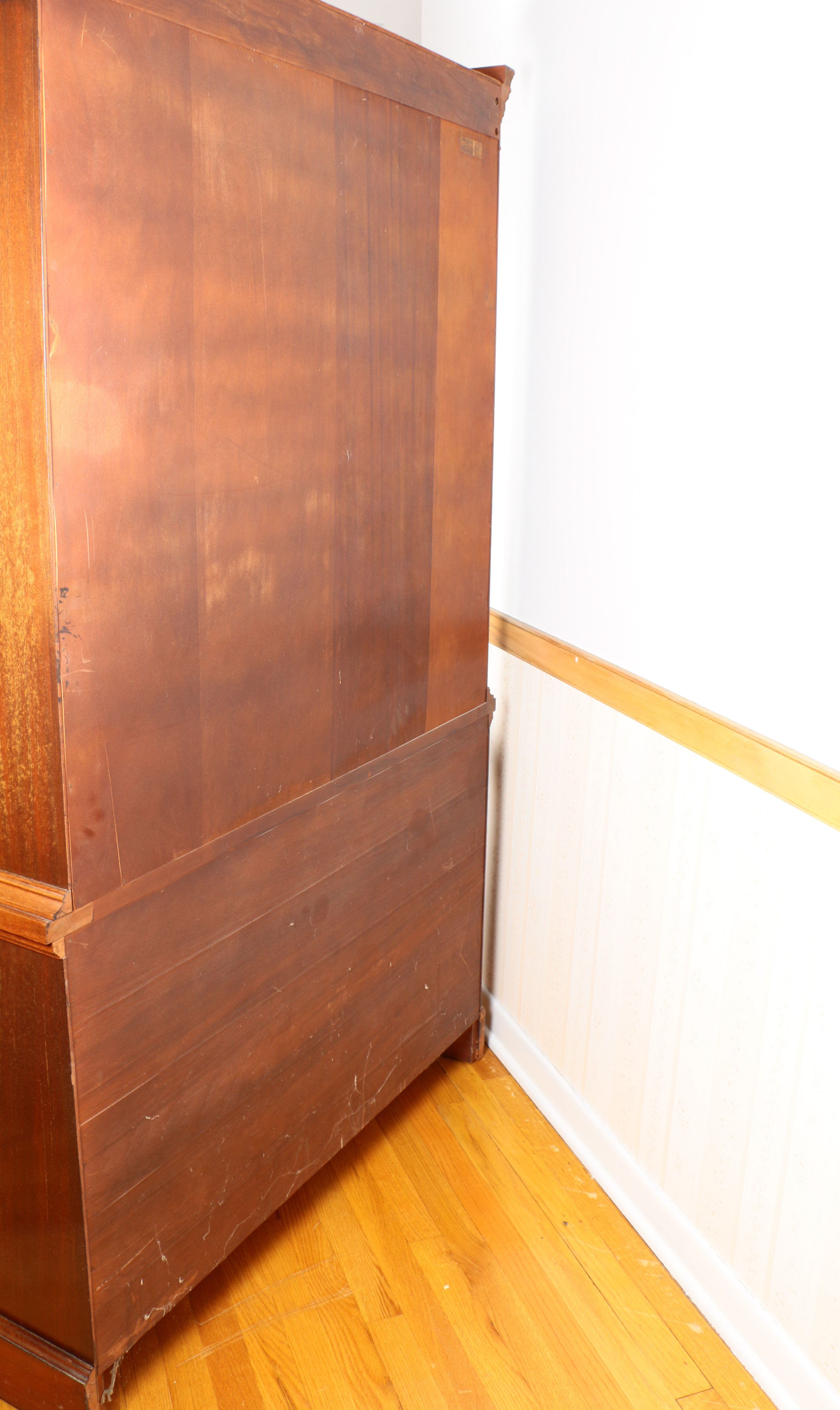 Federal Style Bowfront China Cabinet