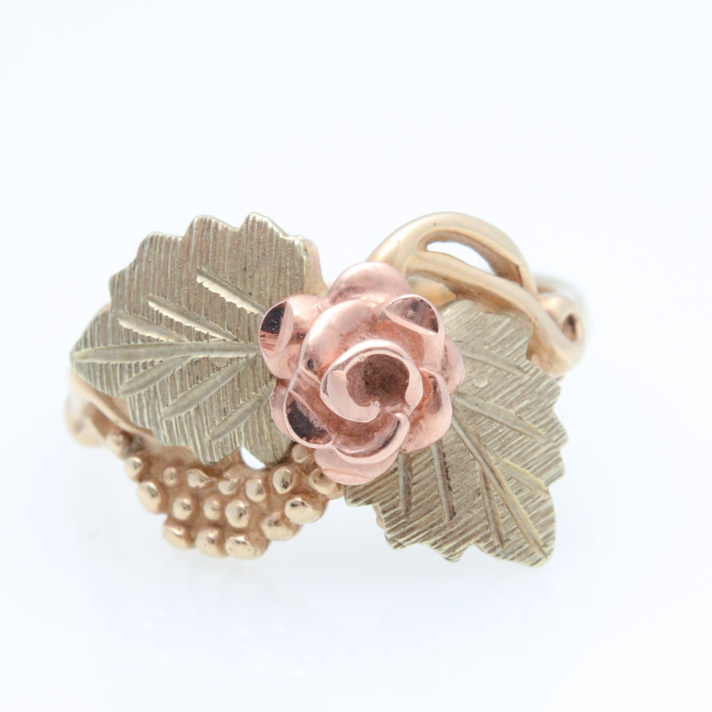 10K Rose and Yellow Gold Ring
