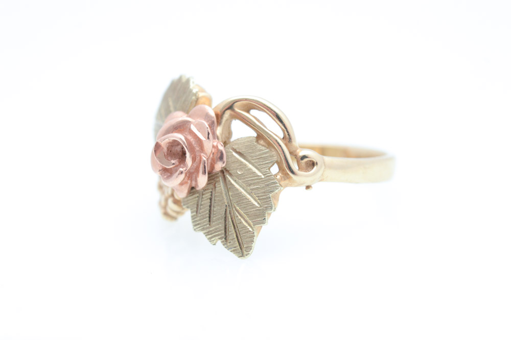 10K Rose and Yellow Gold Ring