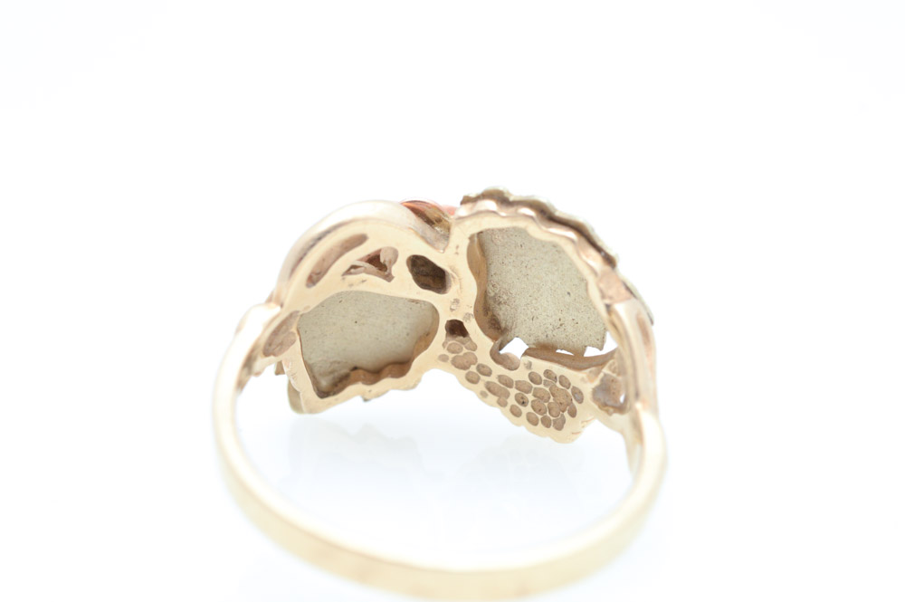 10K Rose and Yellow Gold Ring
