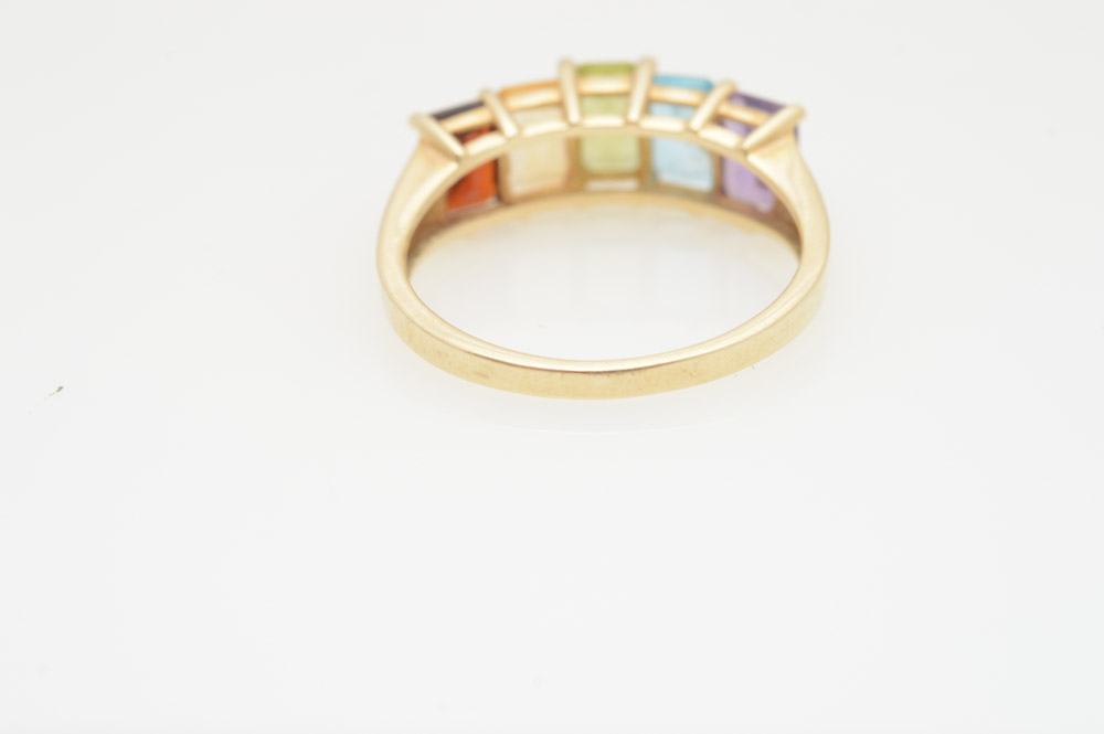 14K Yellow Gold and Gemstone Ring