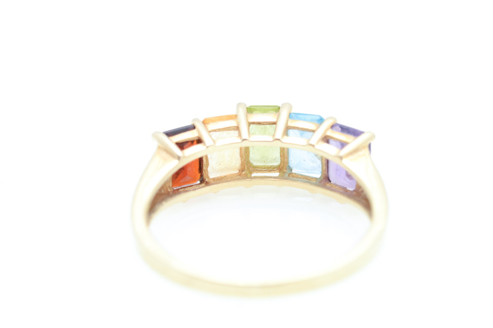 14K Yellow Gold and Gemstone Ring