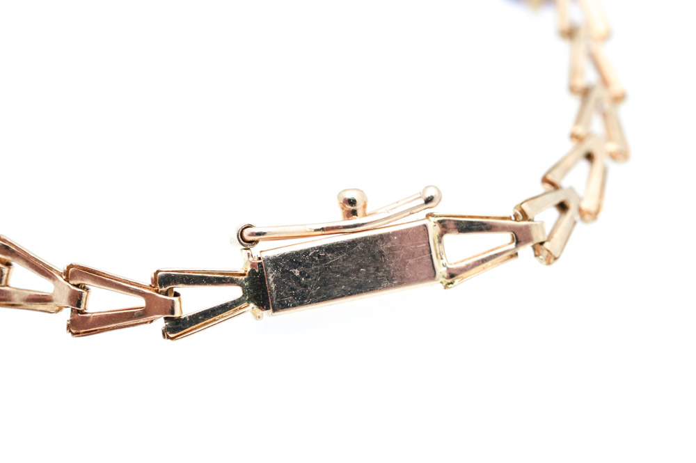 14K Yellow Gold and Gemstone Bracelet