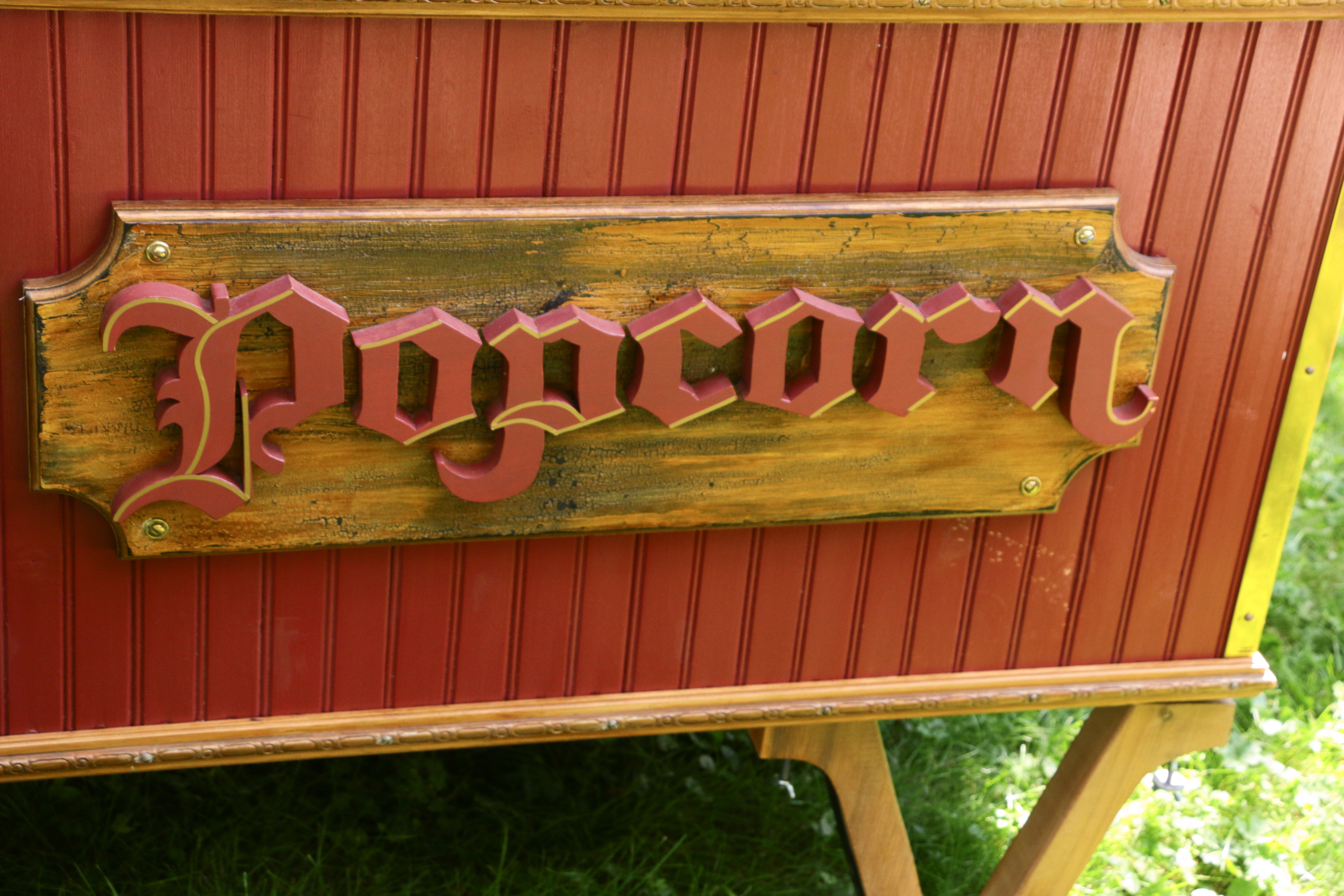 Handmade Popcorn Cart, Popcorn Machine, and Supplies