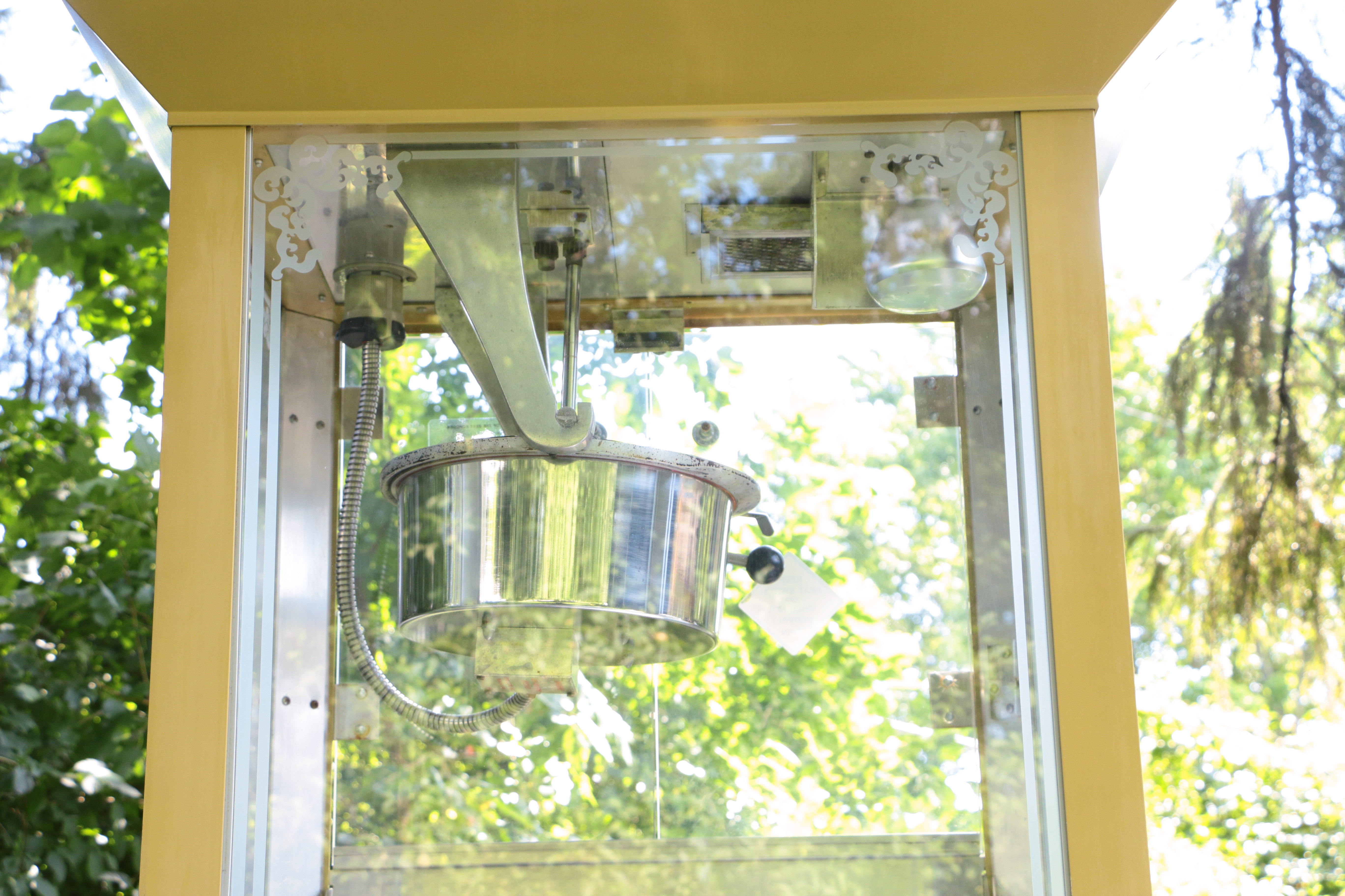 Handmade Popcorn Cart, Popcorn Machine, and Supplies
