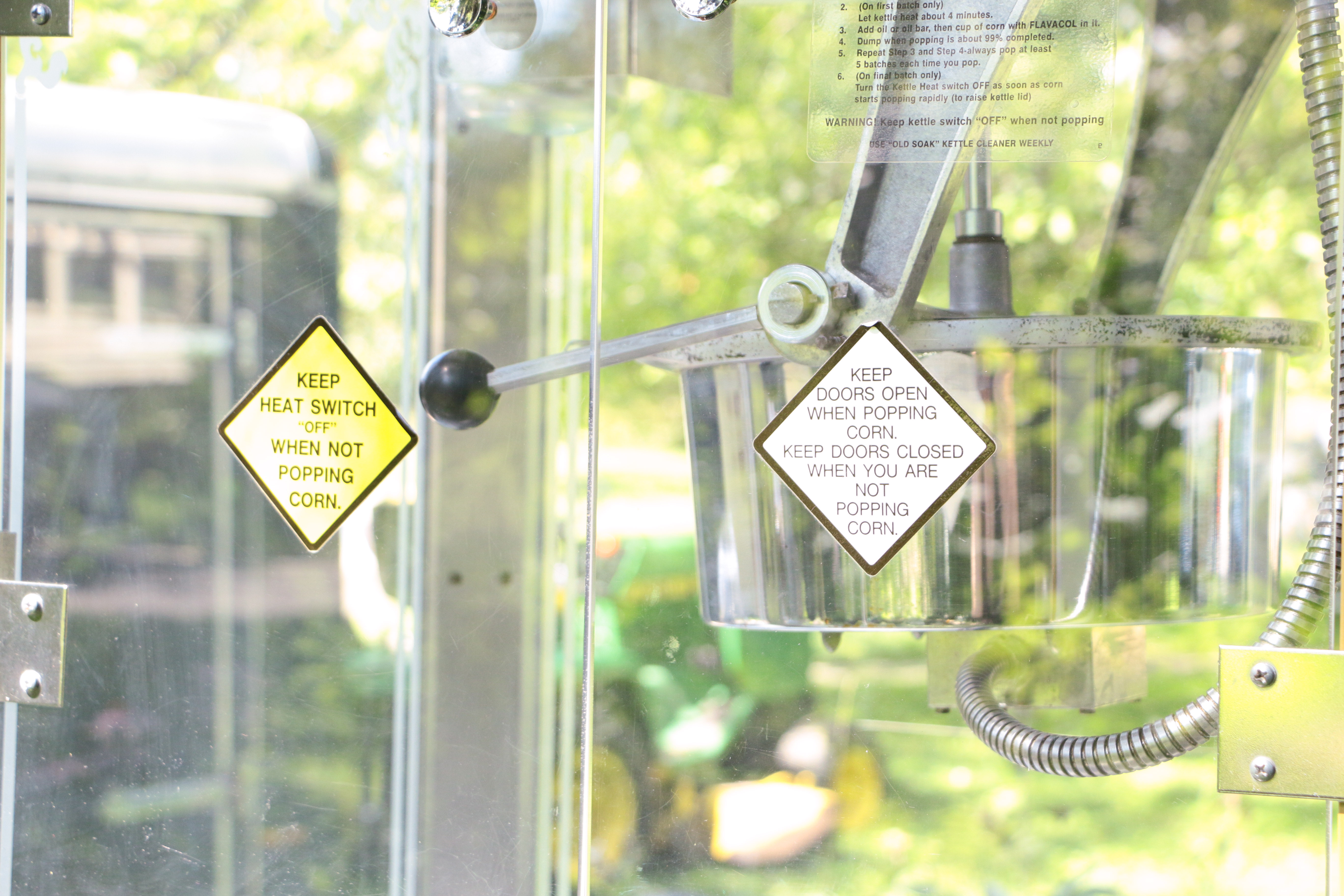 Handmade Popcorn Cart, Popcorn Machine, and Supplies