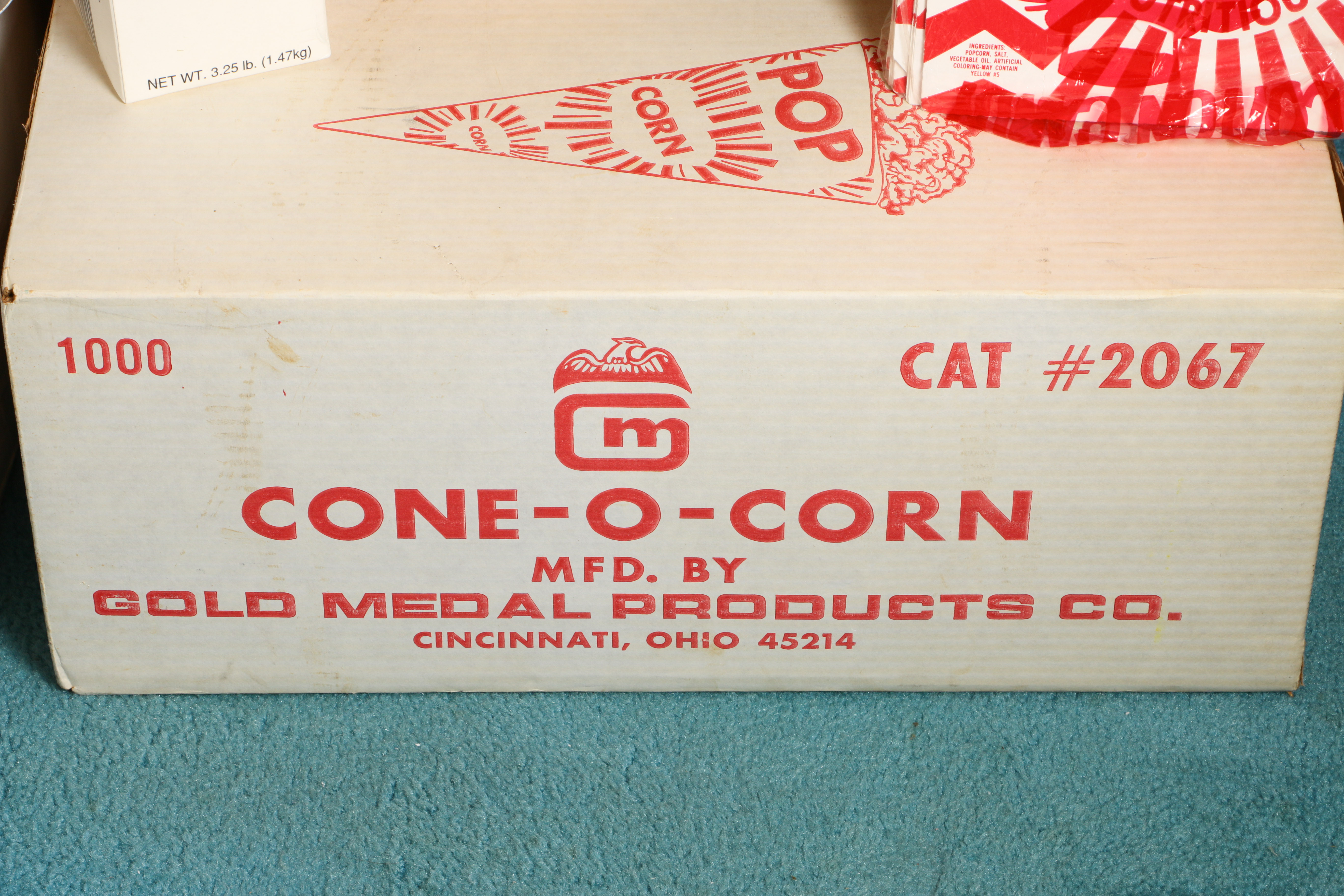 Handmade Popcorn Cart, Popcorn Machine, and Supplies