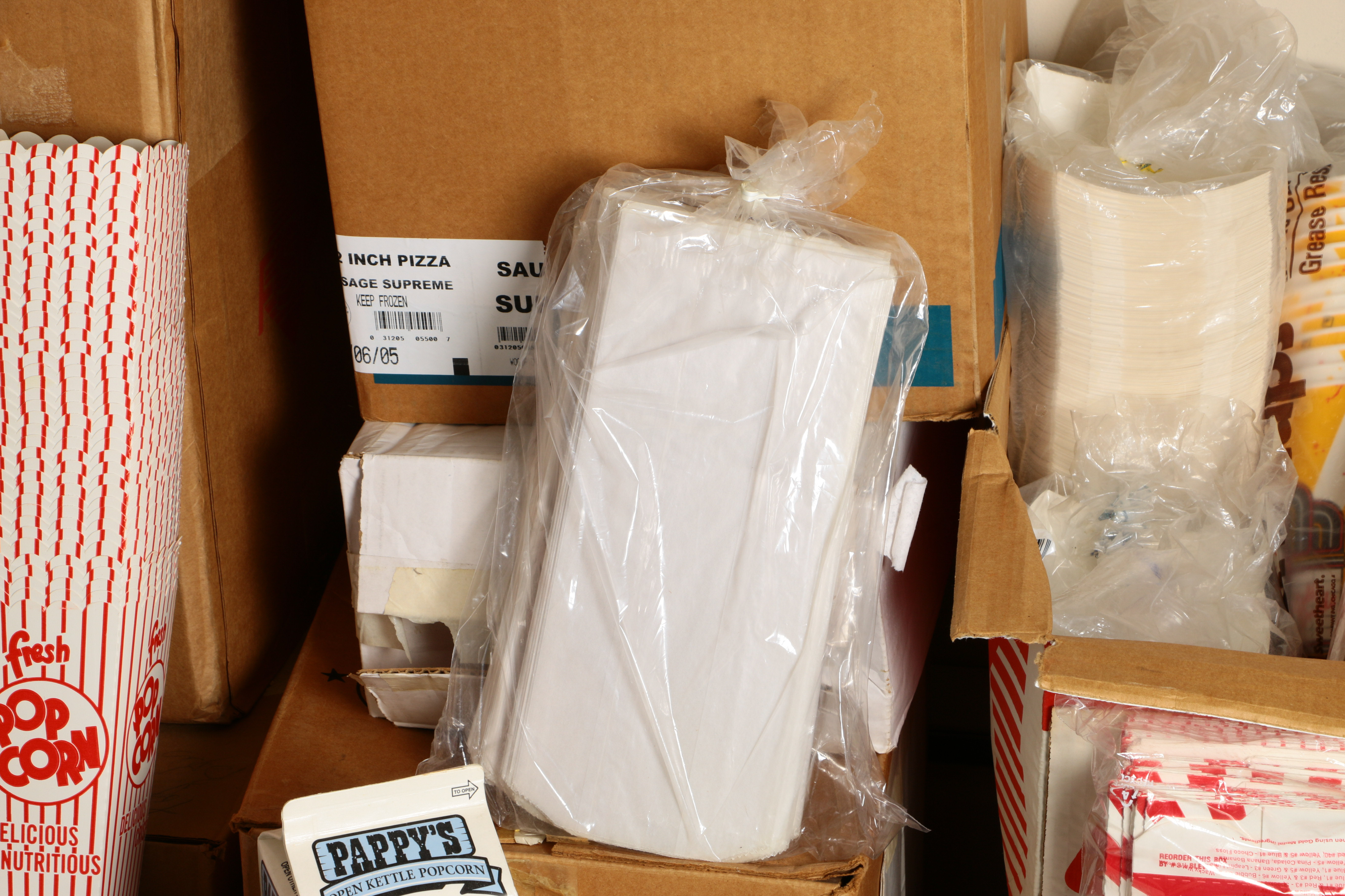 Handmade Popcorn Cart, Popcorn Machine, and Supplies