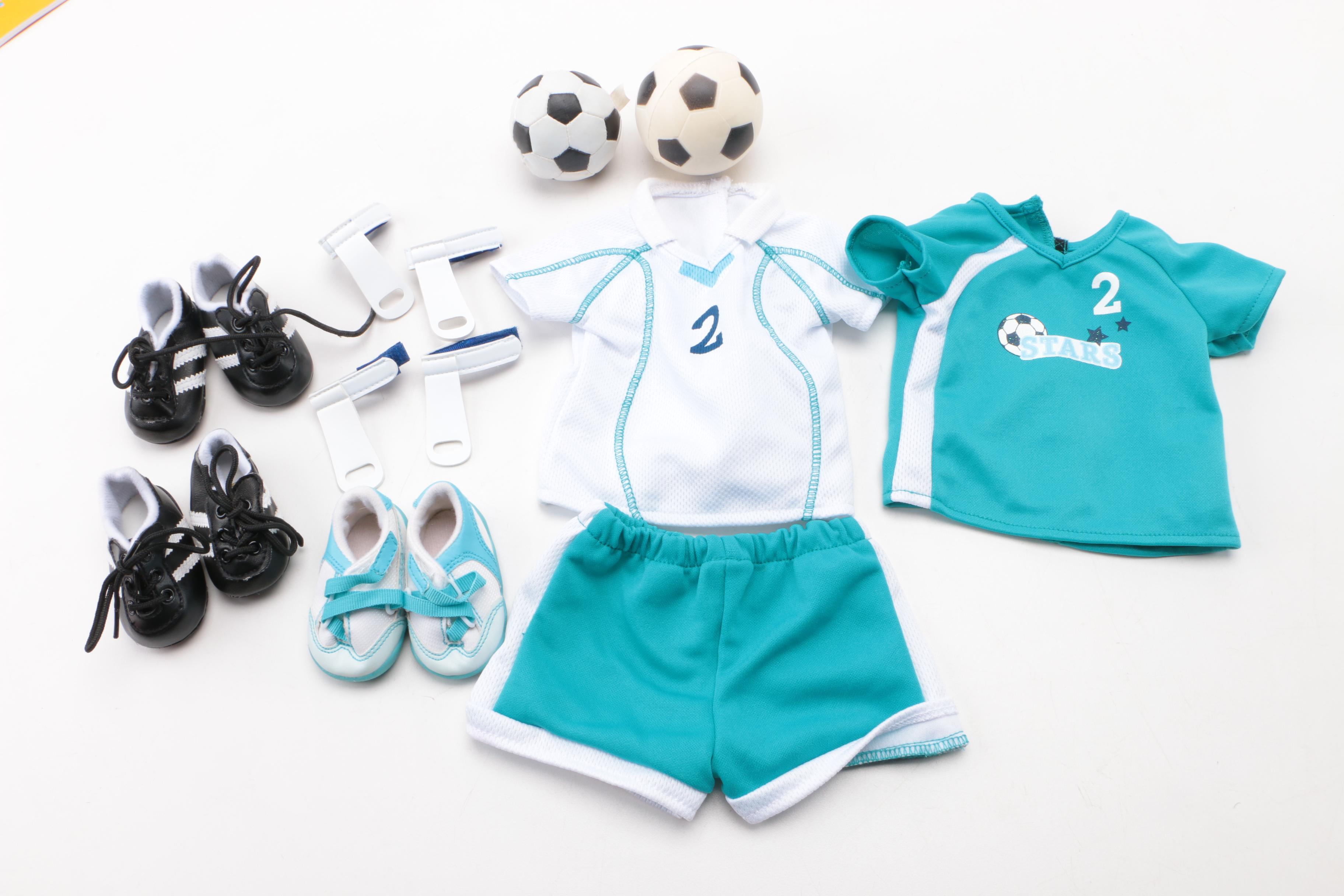Assortment of American Doll Sport Clothes