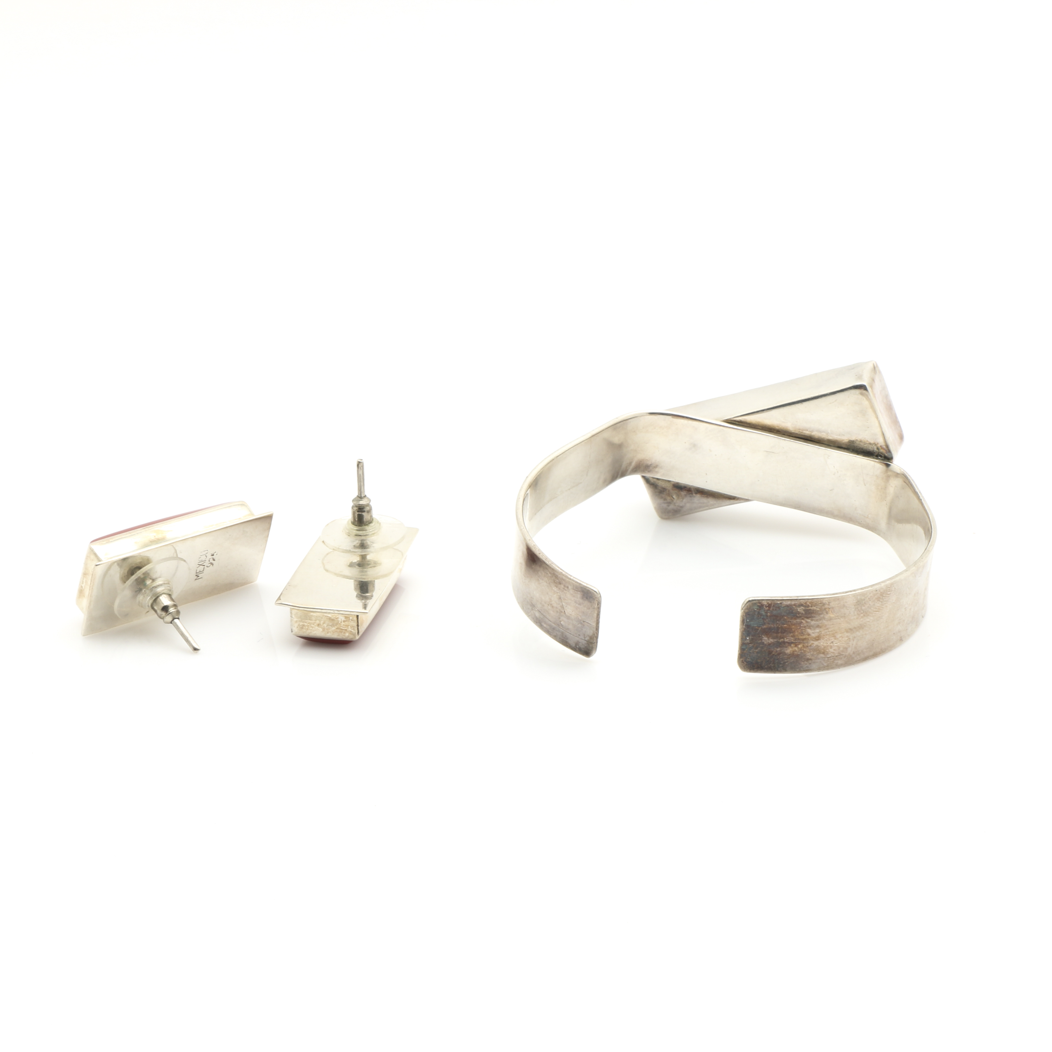 Sterling Bracelet and Pendants Including Demi Parure