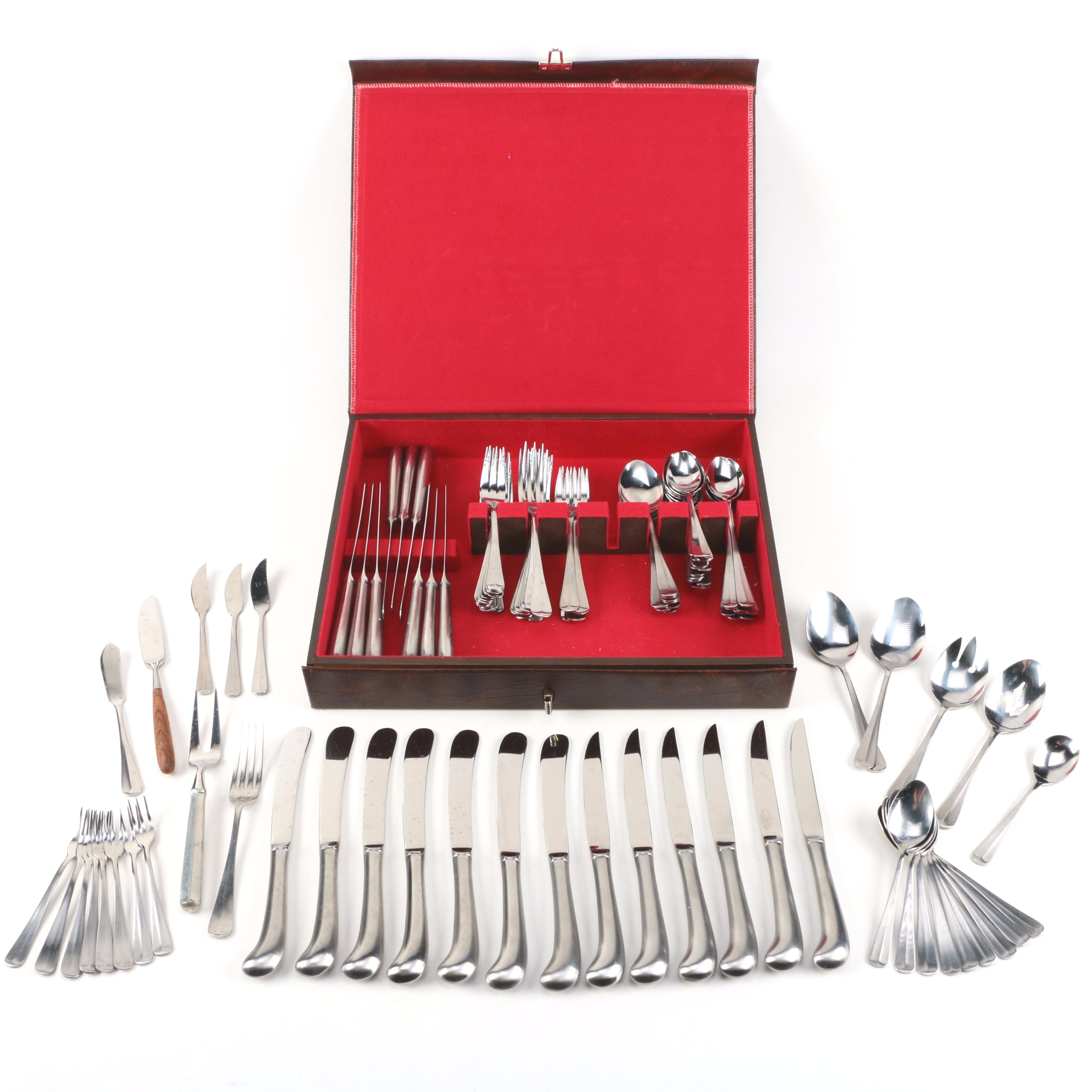 Barclay Geneve "Oyster Bay" Stainless Steel Flatware Set