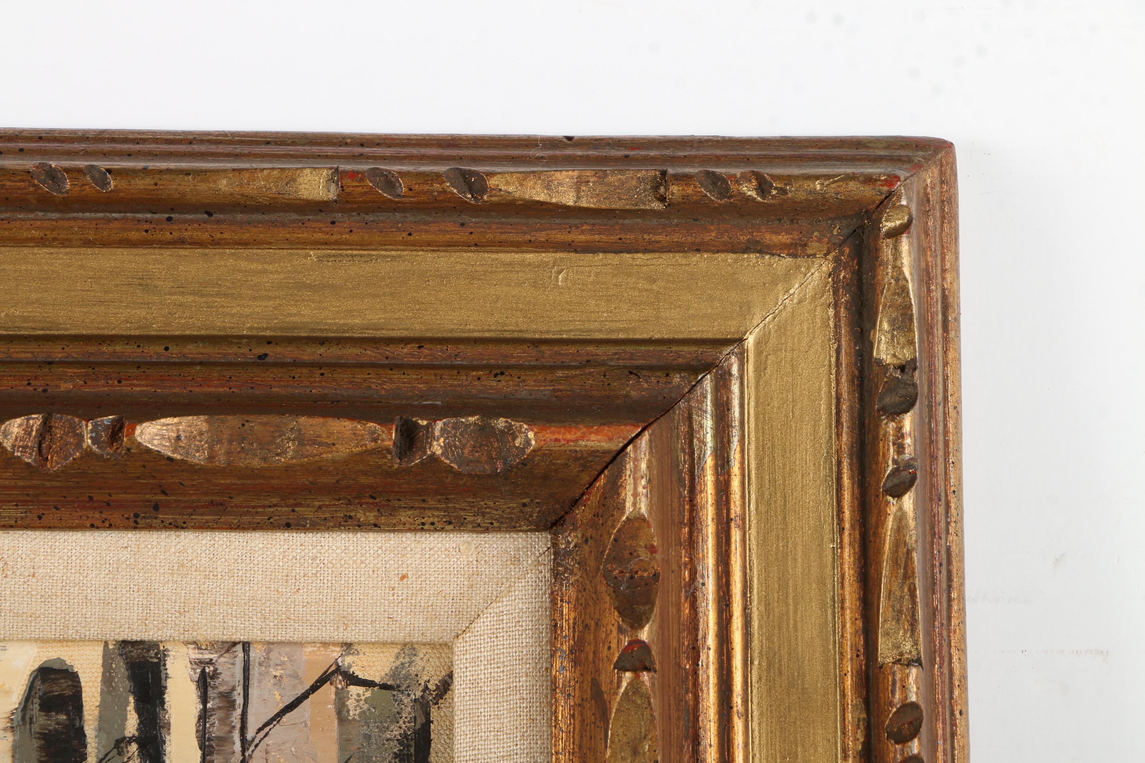 K. Snyder Oil Painting on Canvas of European Street Scene