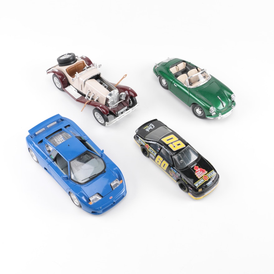 Assorted Die-Cast Cars Including a Mark Martin Car Bank