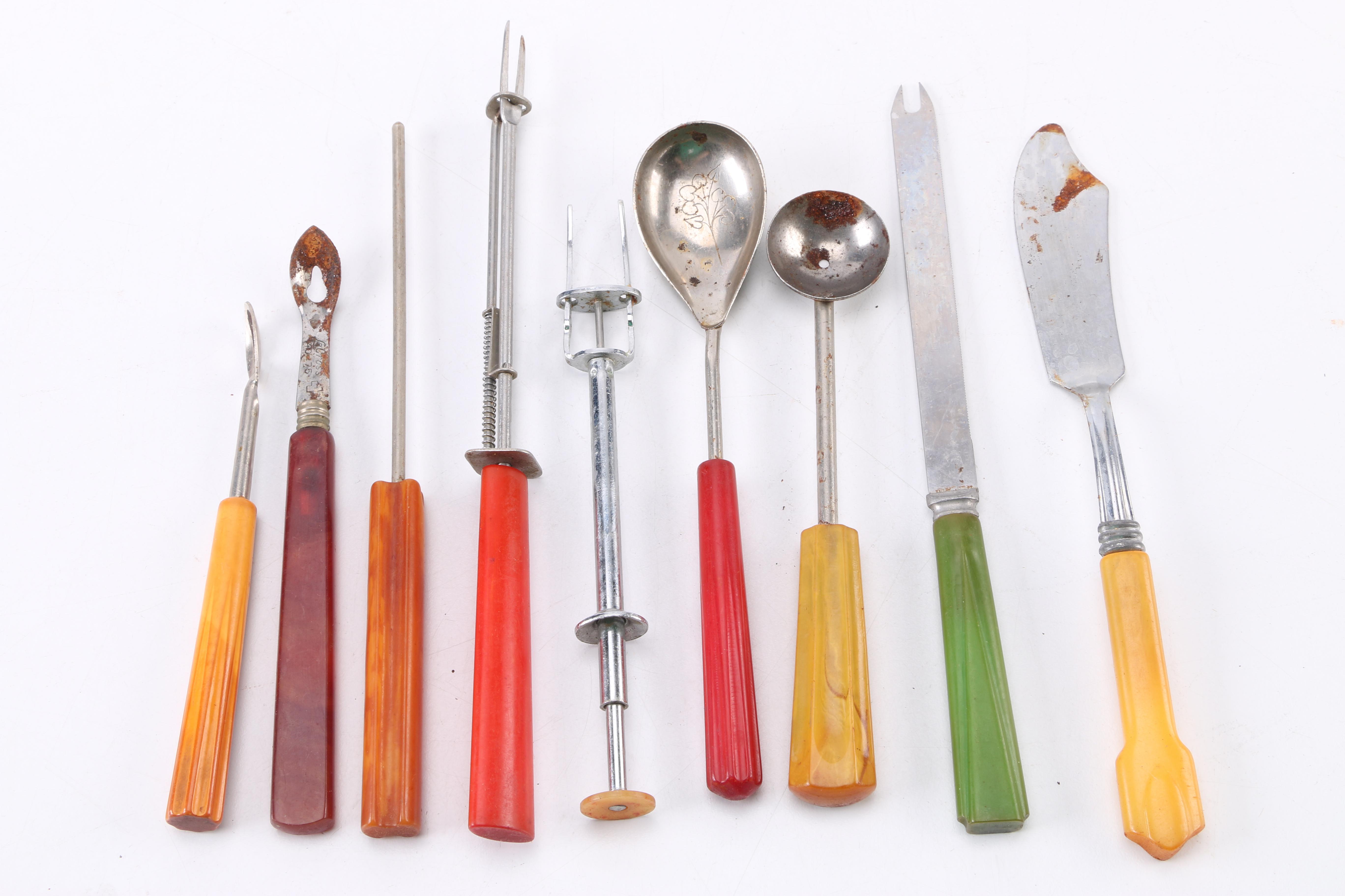 Vintage Kitchen Utensils/Gadgets with Bakelite Handles