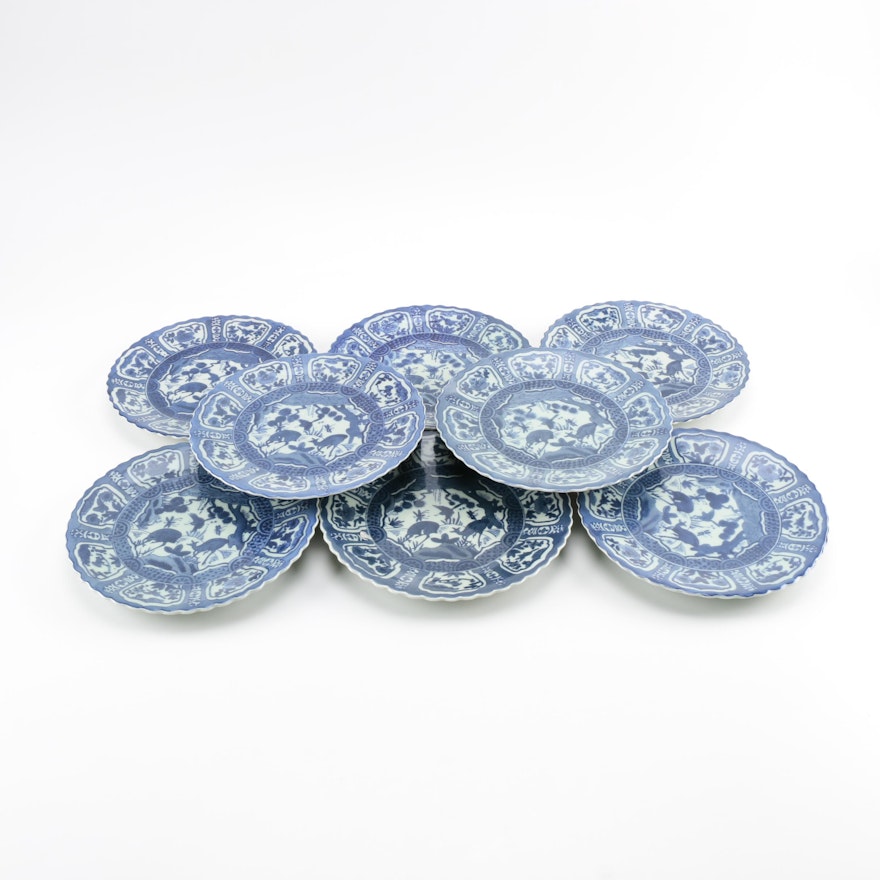 Kraak Style Chinese Porcelain Plates