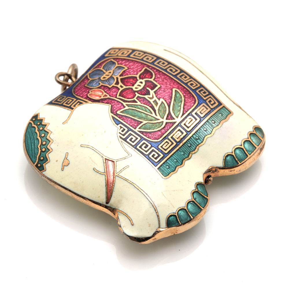 Assortment of Costume Jewelry Including Two Sterling Silver Charms