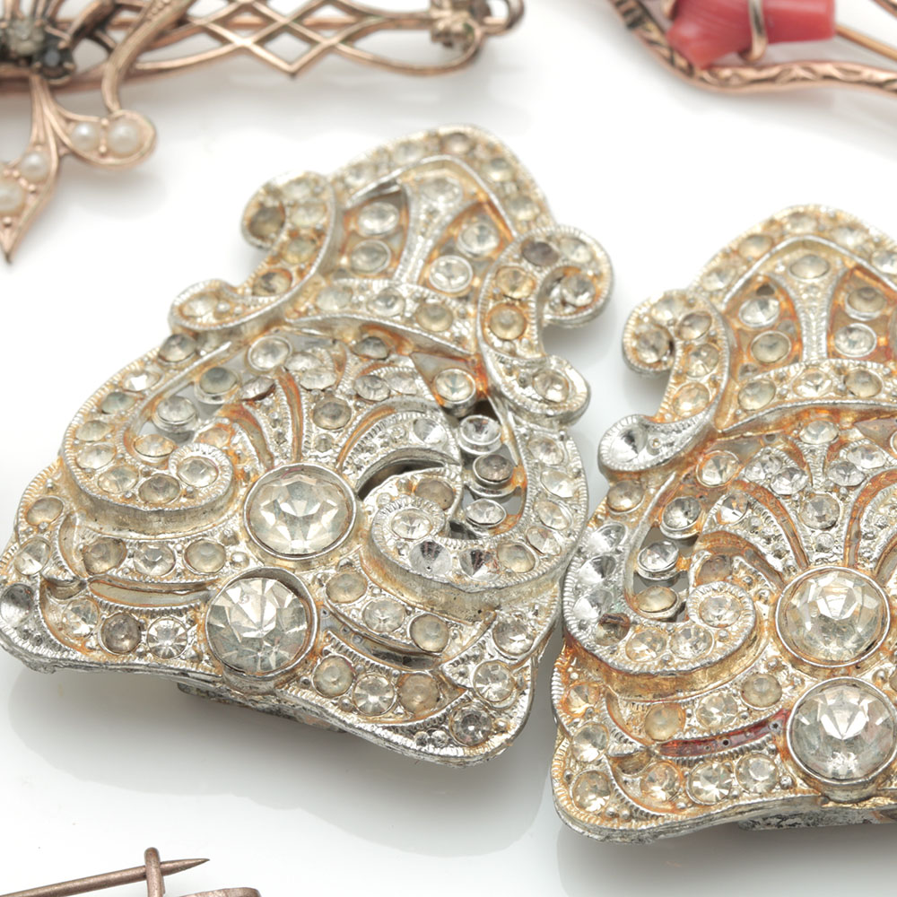 Vintage Jewelry With Micro Mosaics and Victorian Wedding Bracelet