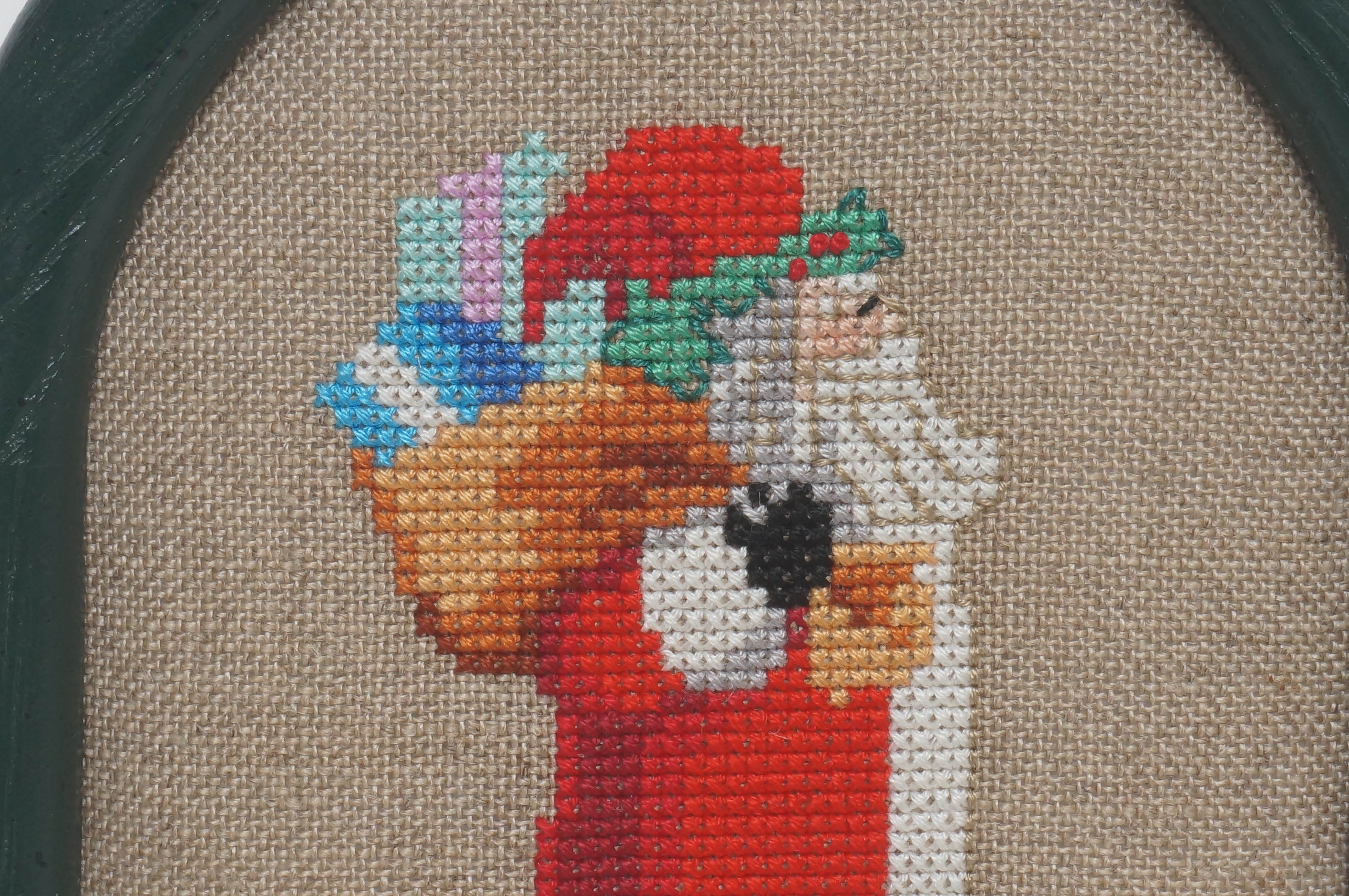 David Winter Christmas Cottages and Santa Cross Stitches