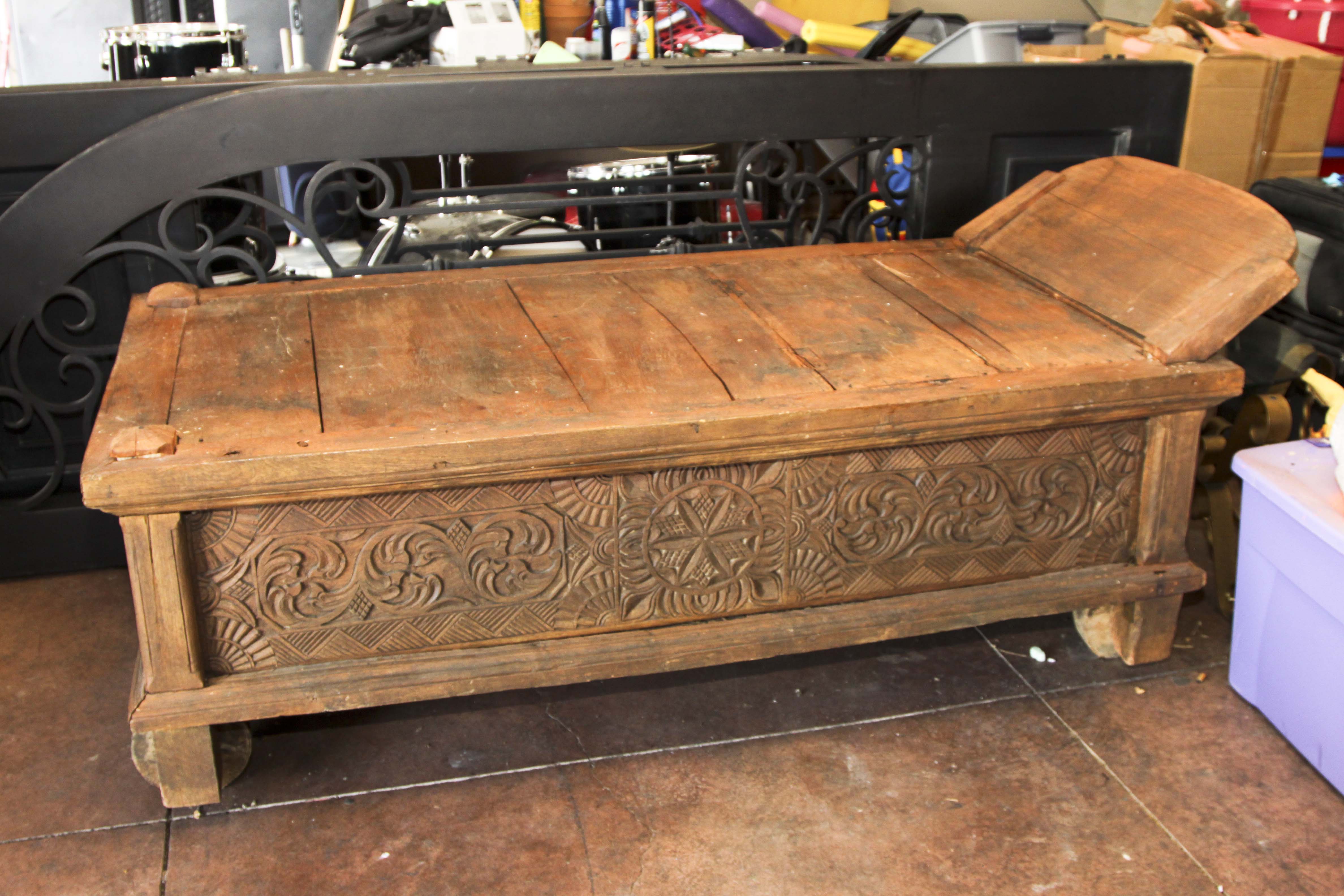 Vintage Indonesian Teak Lounger