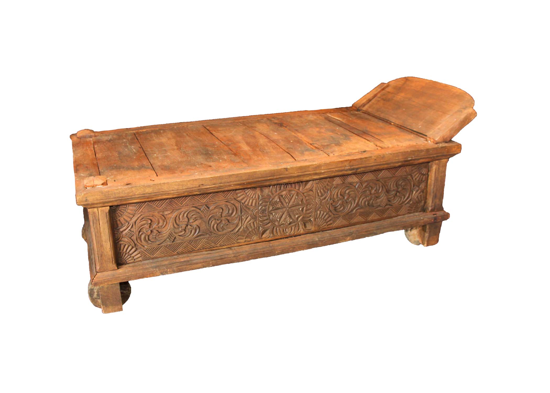 Vintage Indonesian Teak Lounger