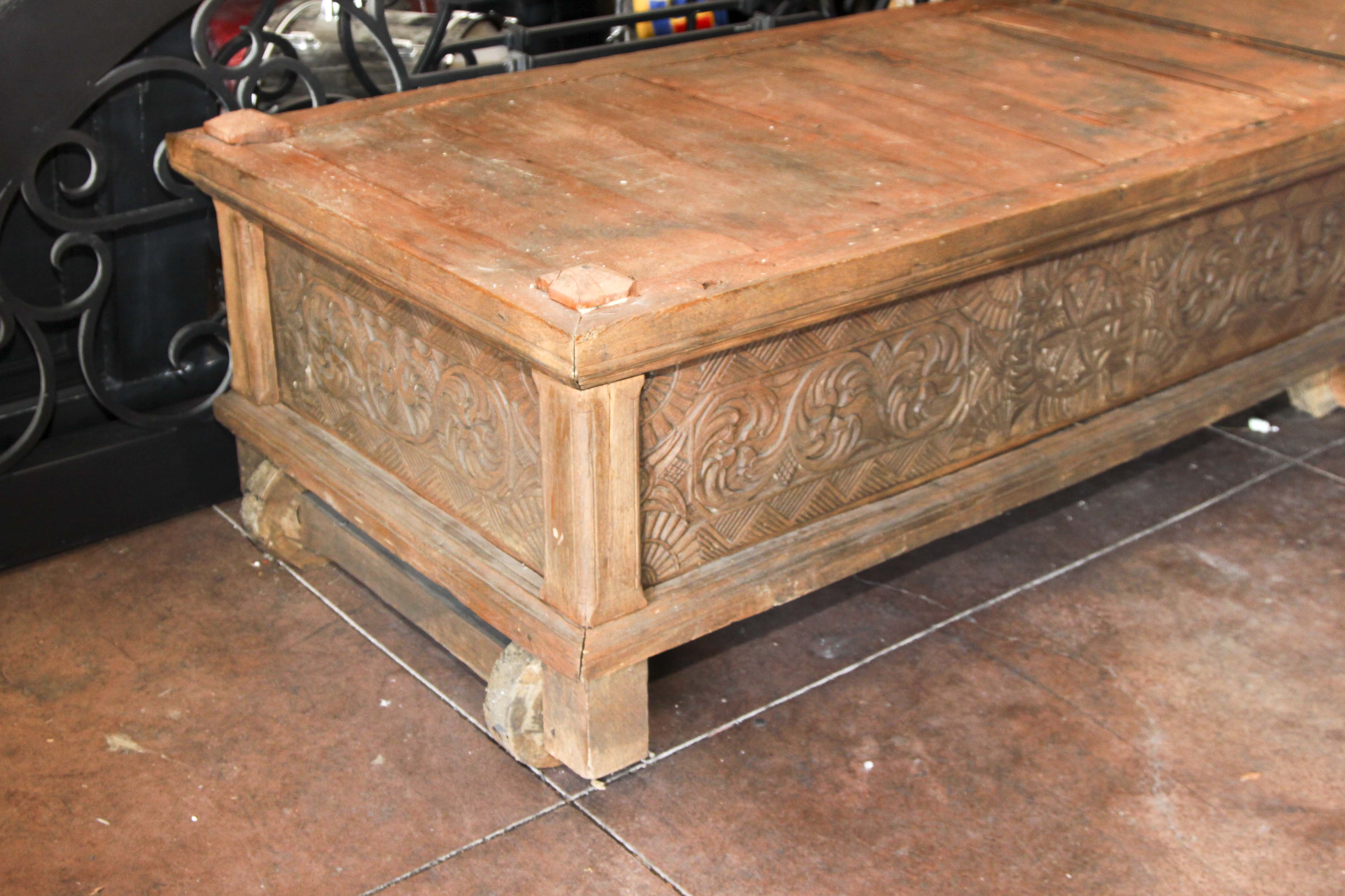 Vintage Indonesian Teak Lounger