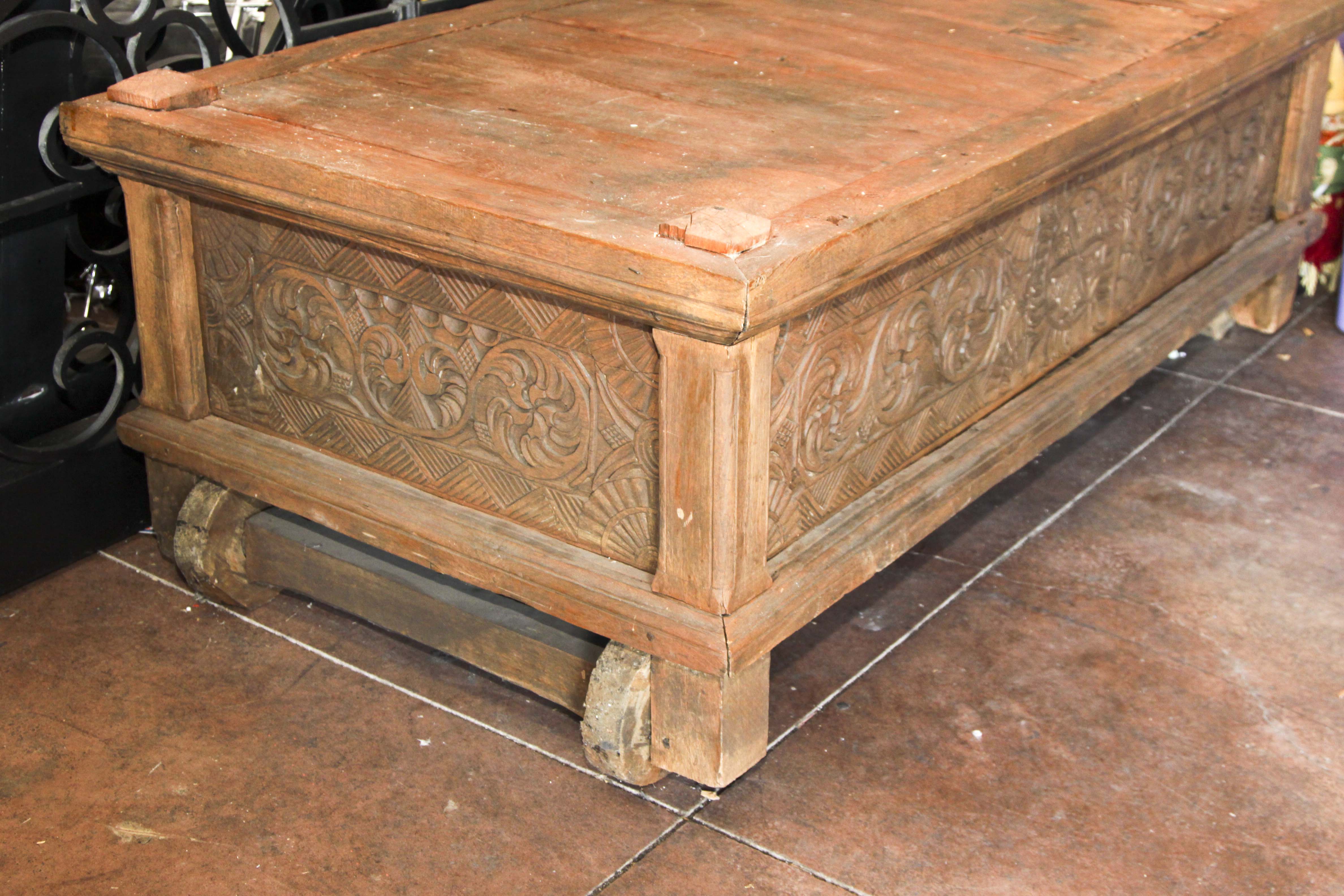 Vintage Indonesian Teak Lounger